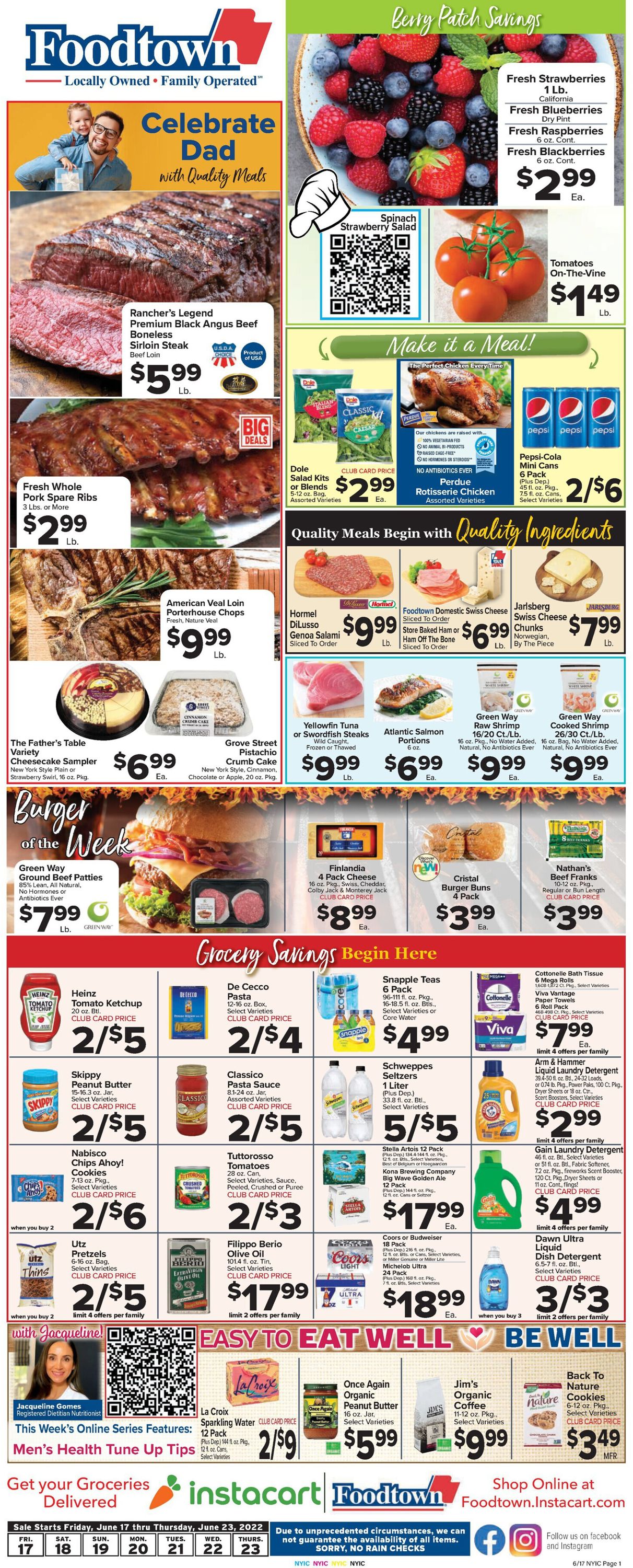 Foodtown Weekly Ad Circular - valid 06/17-06/23/2022