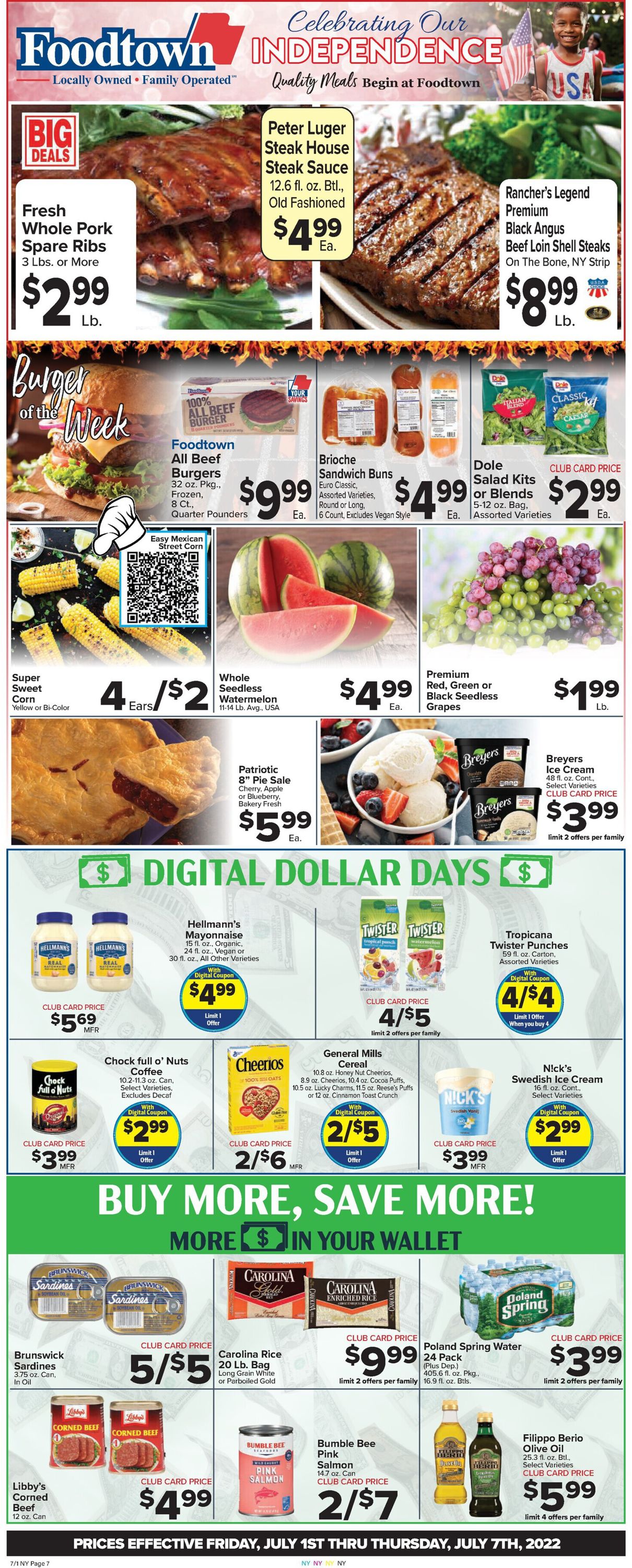 Foodtown - 4th of July Sale Weekly Ad Circular - valid 07/01-07/07/2022