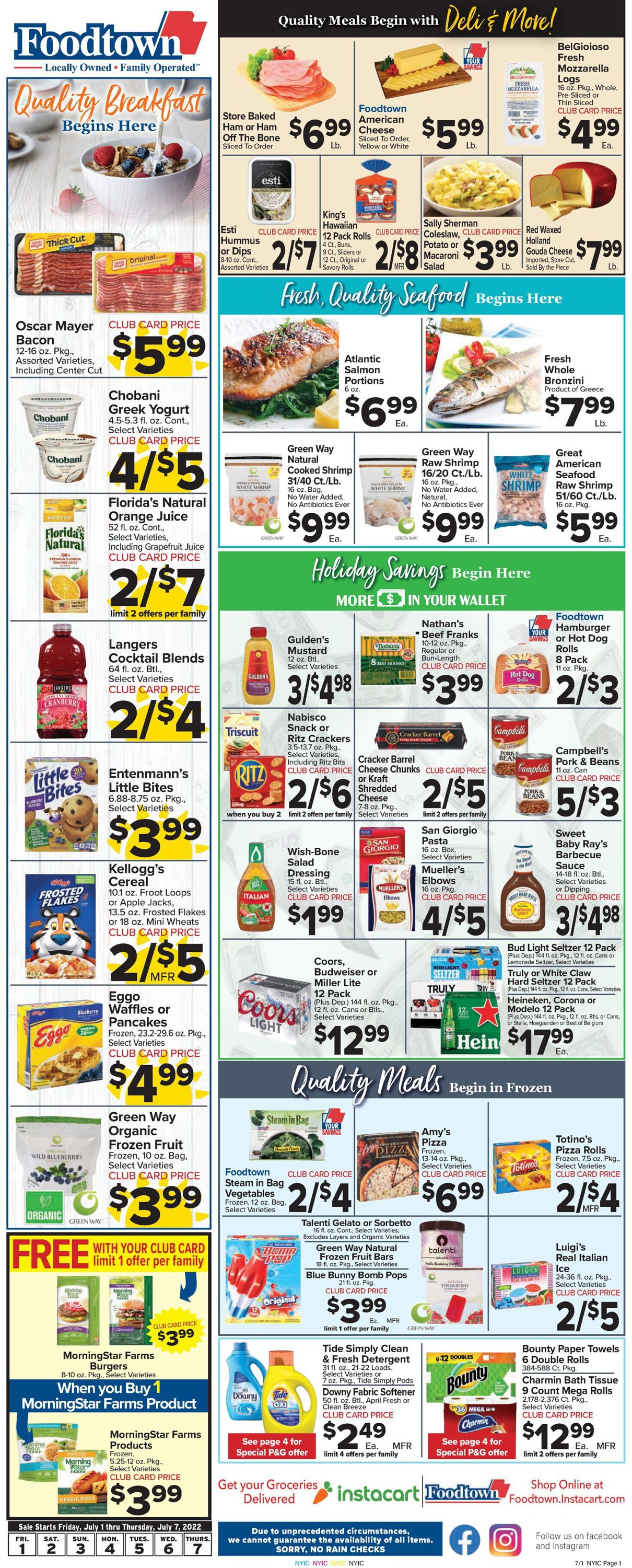 Foodtown - 4th of July Sale Weekly Ad Circular - valid 07/01-07/07/2022 (Page 3)