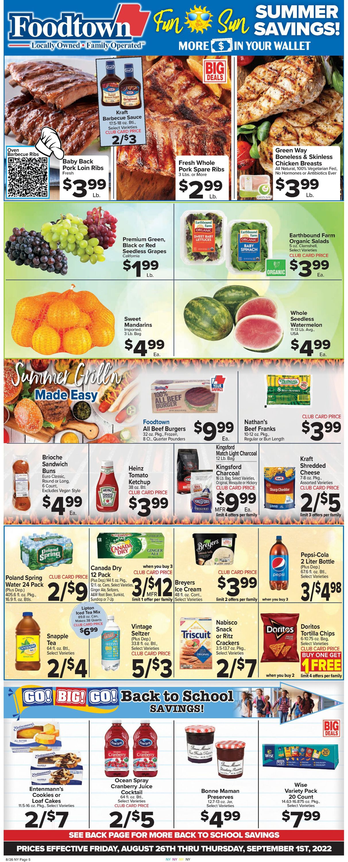 Foodtown Weekly Ad Circular - valid 08/26-09/01/2022