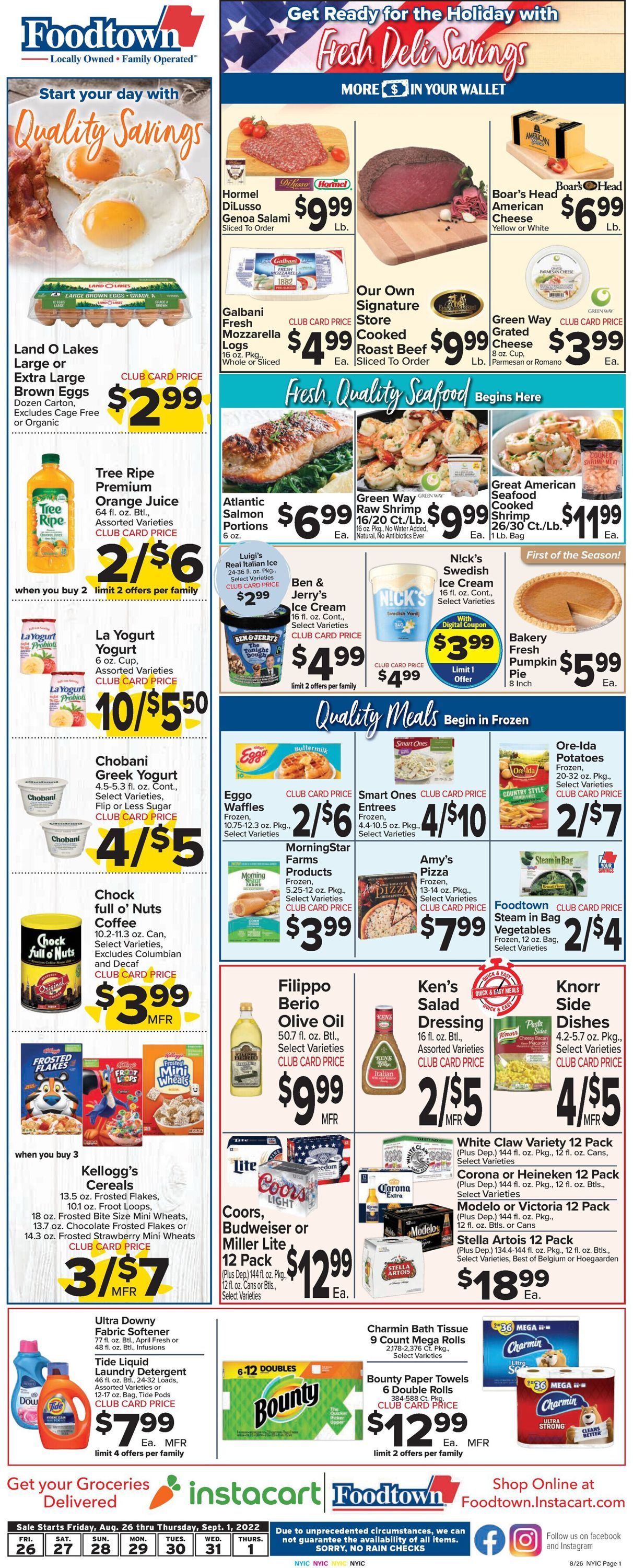 Foodtown Weekly Ad Circular - valid 08/26-09/01/2022 (Page 3)