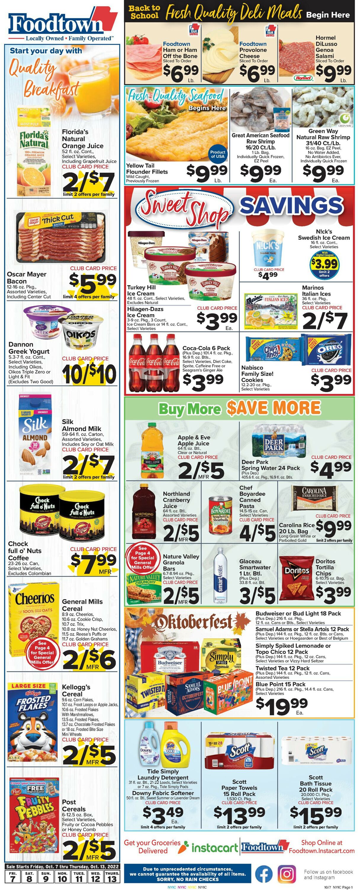 Foodtown Weekly Ad Circular - valid 10/07-10/13/2022 (Page 3)