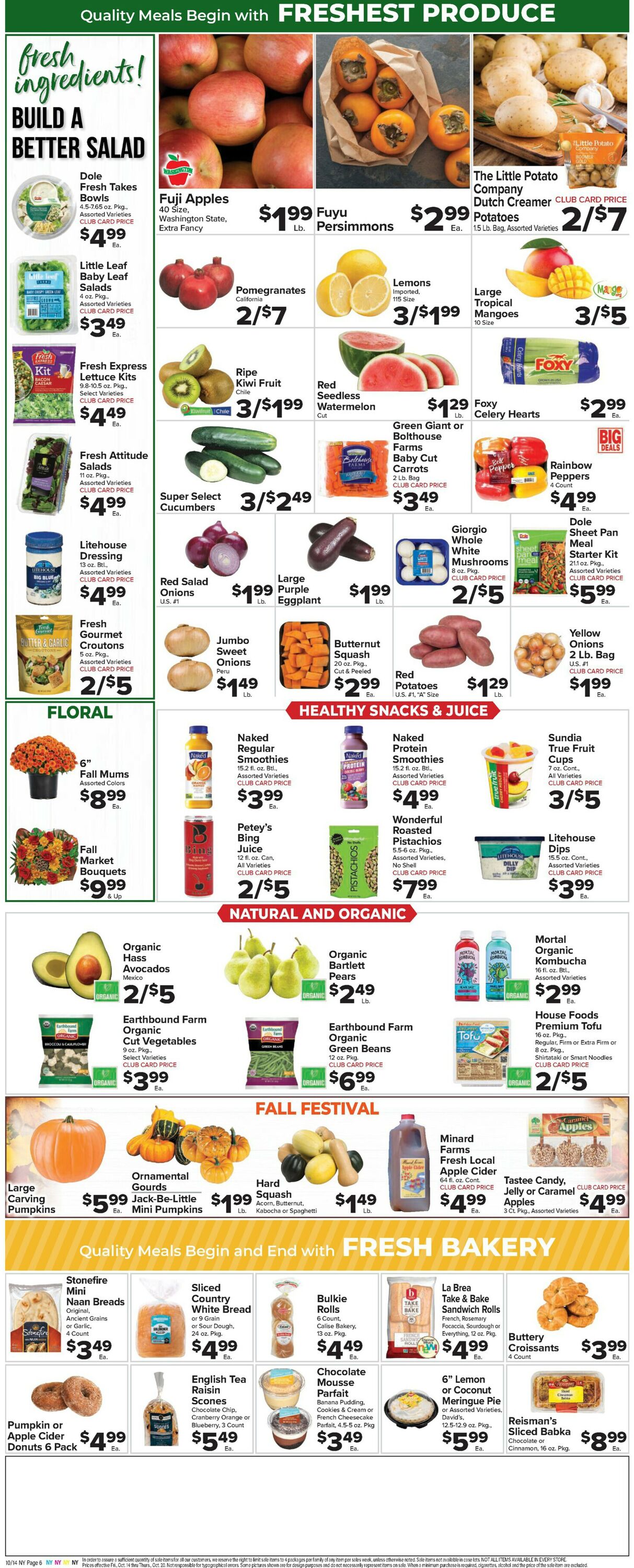 Foodtown Weekly Ad Circular - valid 10/14-10/20/2022 (Page 8)