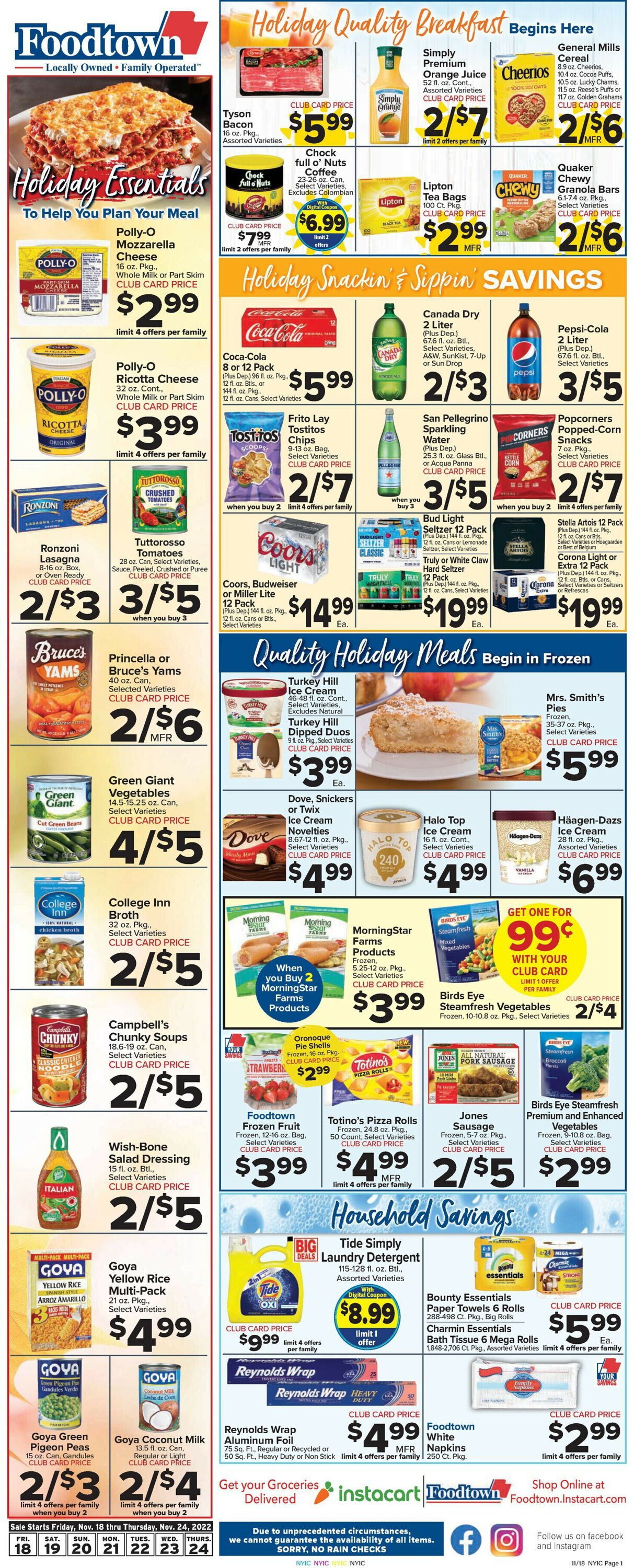 Foodtown Weekly Ad Circular - valid 11/18-11/24/2022 (Page 3)