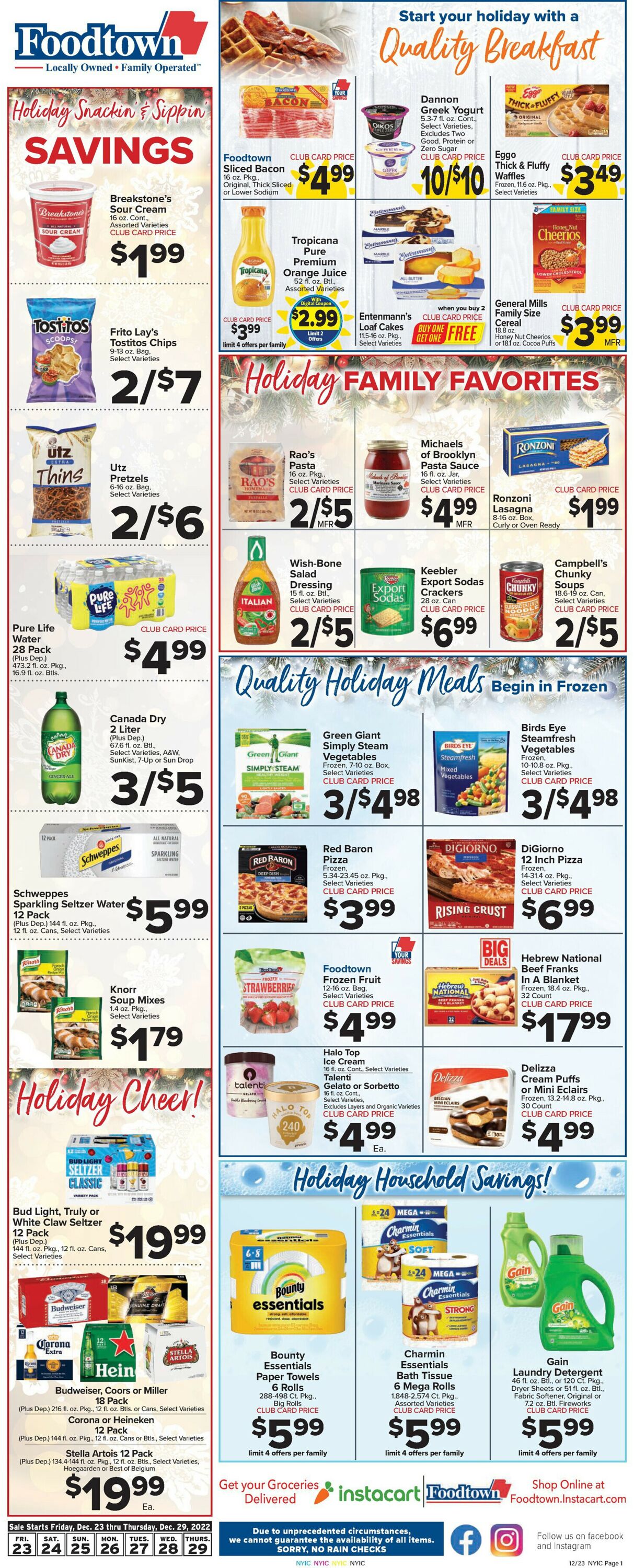 Foodtown Weekly Ad Circular - valid 12/23-12/29/2022 (Page 3)