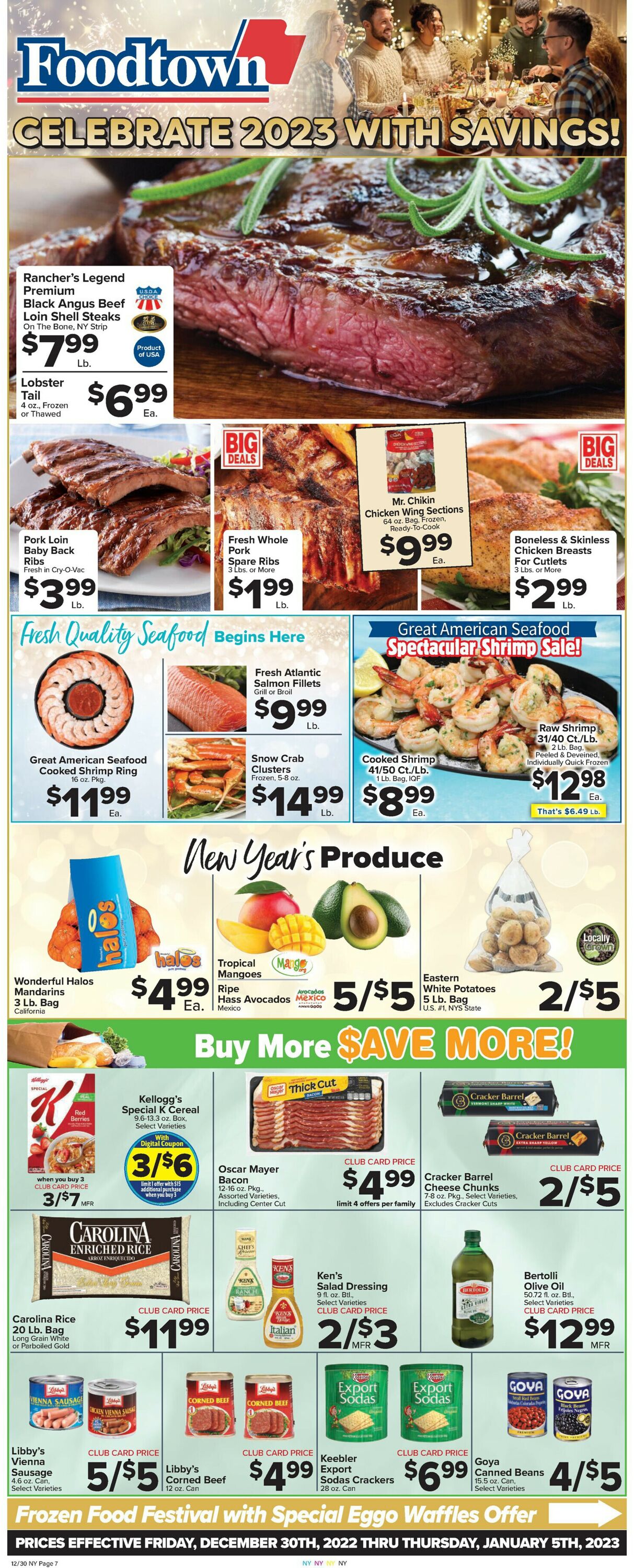 Foodtown Weekly Ad Circular - valid 12/30-01/05/2023