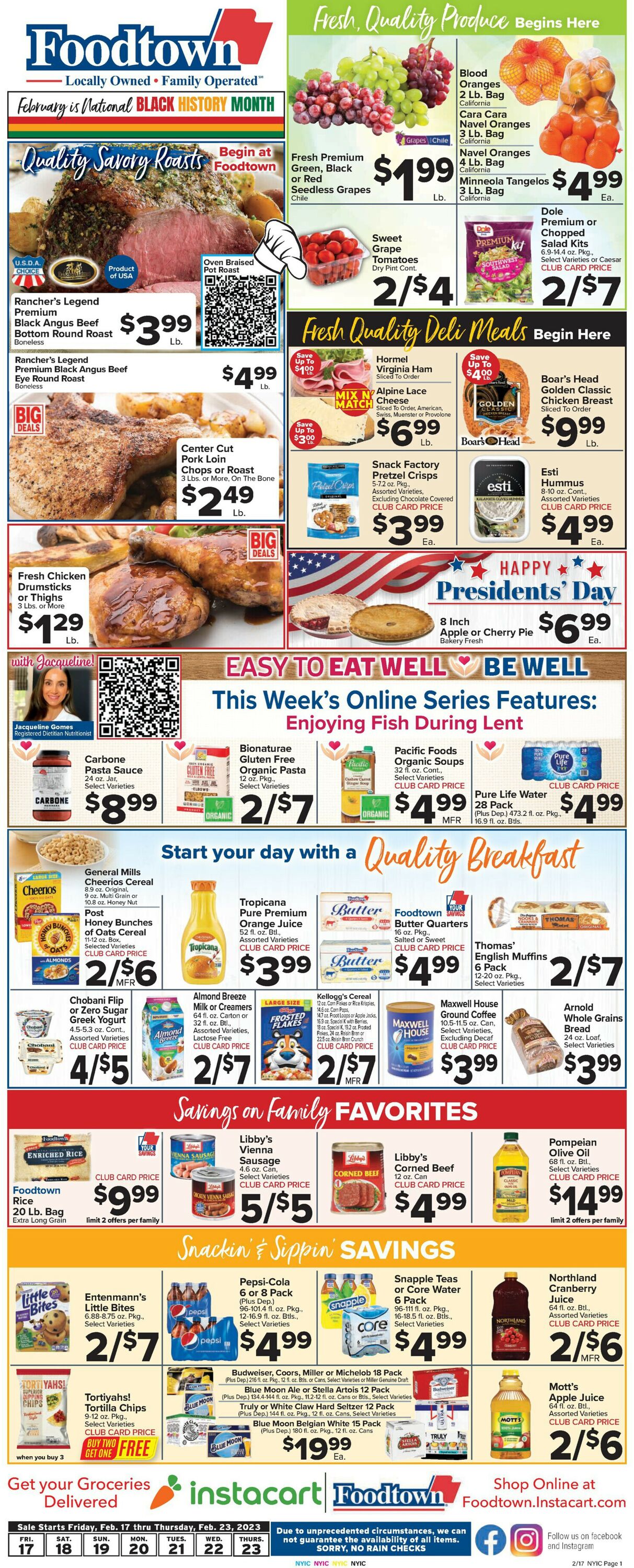 Foodtown Weekly Ad Circular - valid 02/17-02/23/2023