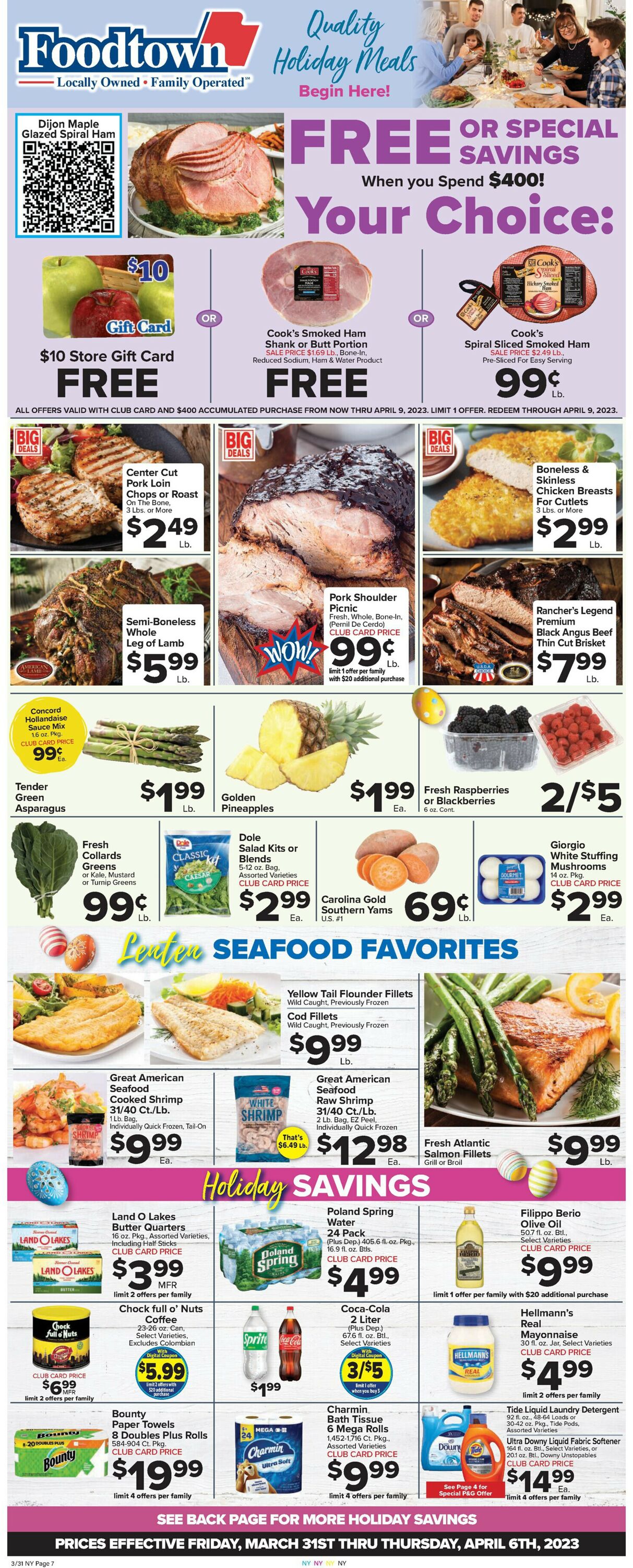 Foodtown Weekly Ad Circular - valid 03/31-04/06/2023