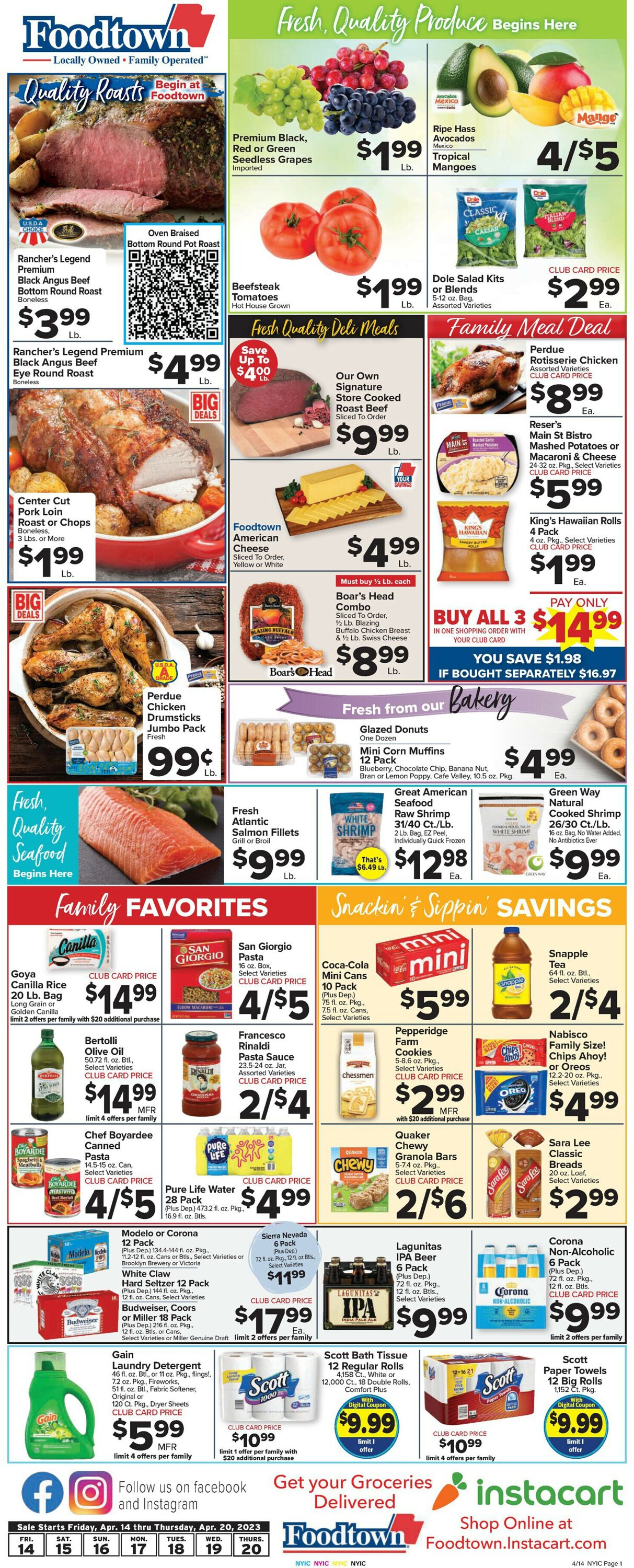 Foodtown Weekly Ad Circular - valid 04/14-04/20/2023