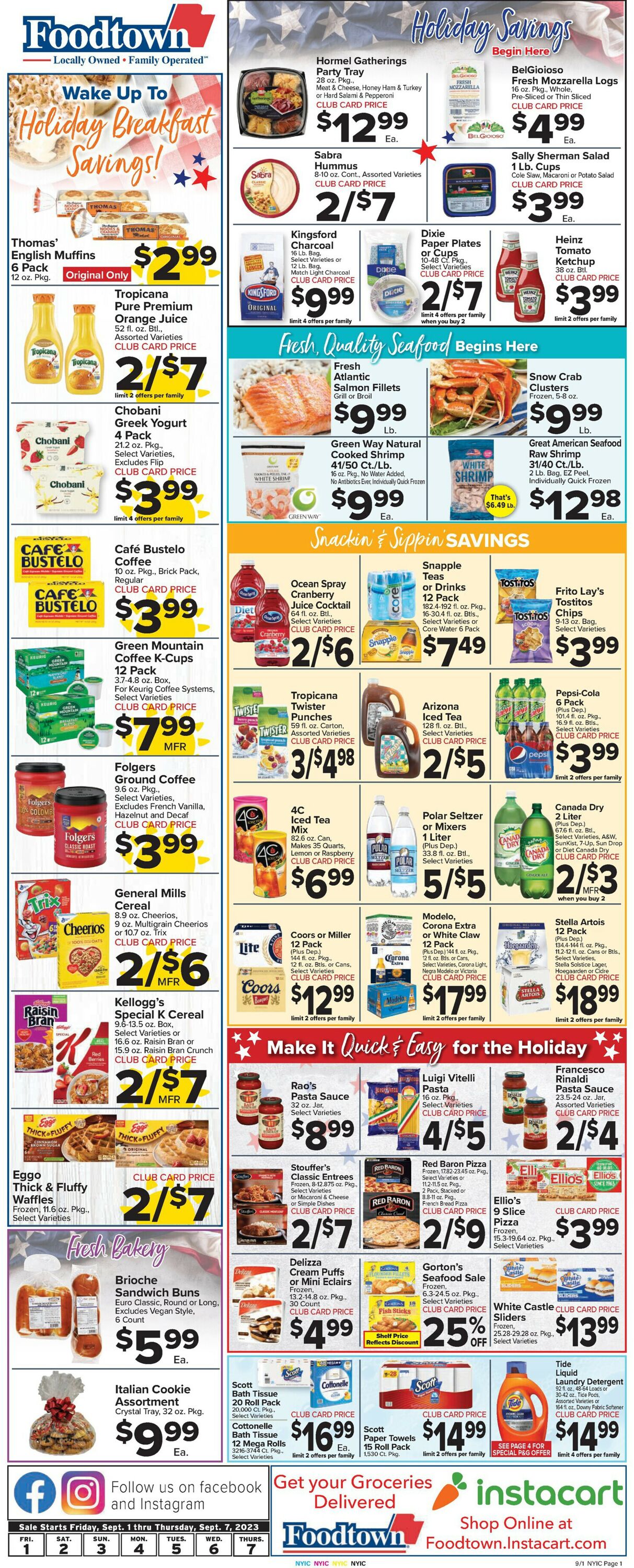 Foodtown Weekly Ad Circular - valid 09/01-09/07/2023 (Page 3)