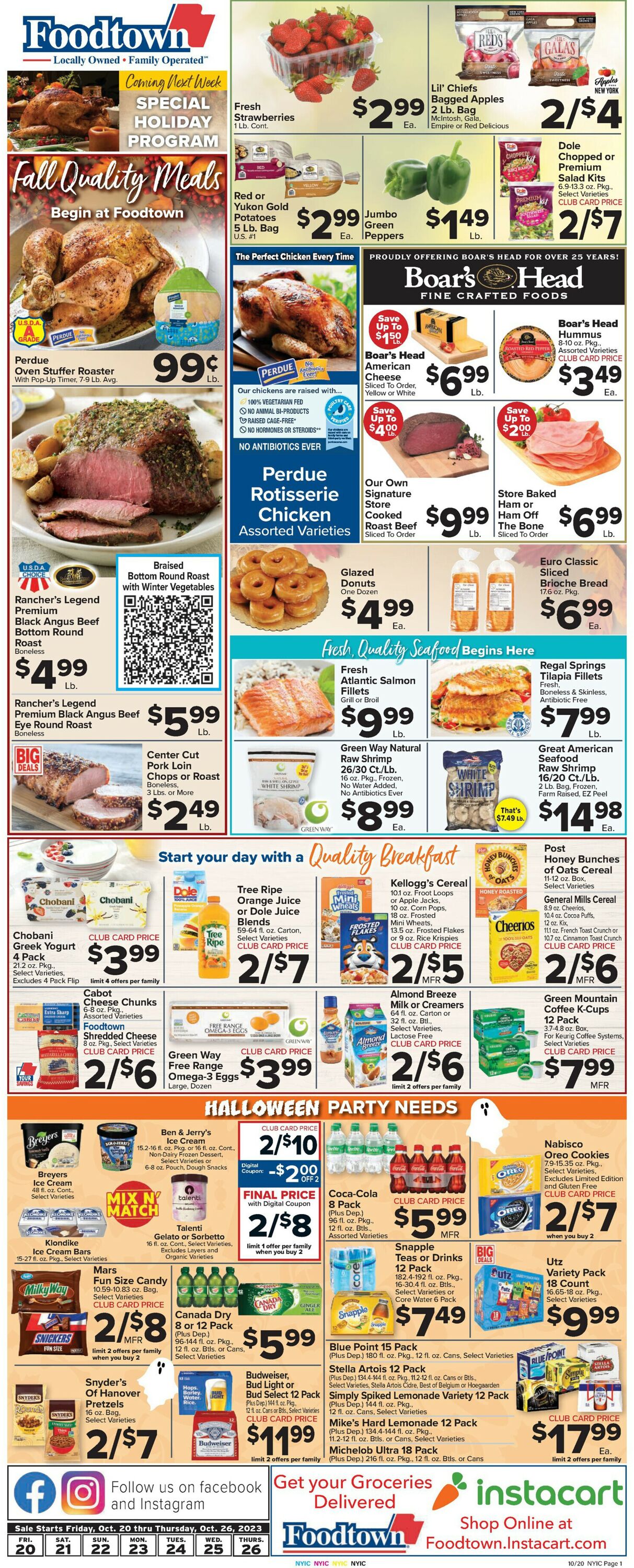 Foodtown Weekly Ad Circular - valid 10/20-10/26/2023