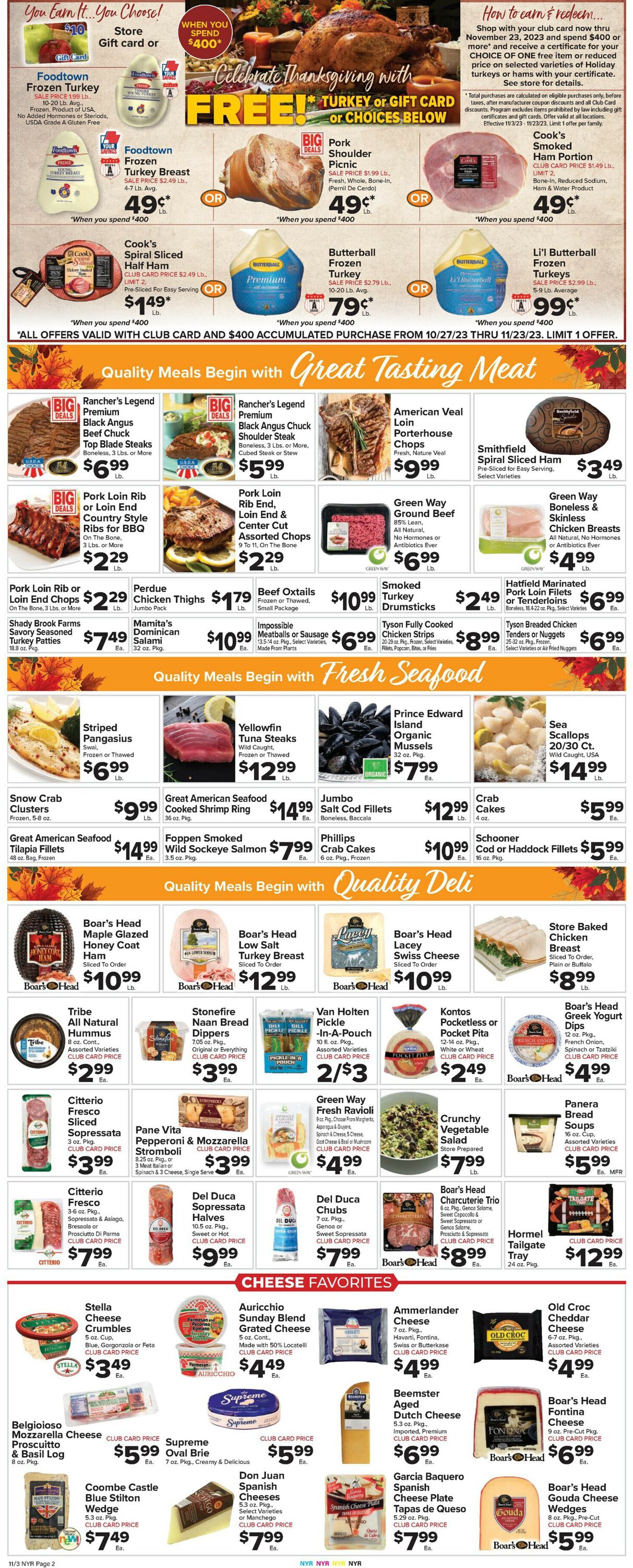 Foodtown Weekly Ad Circular - valid 11/03-11/09/2023 (Page 4)