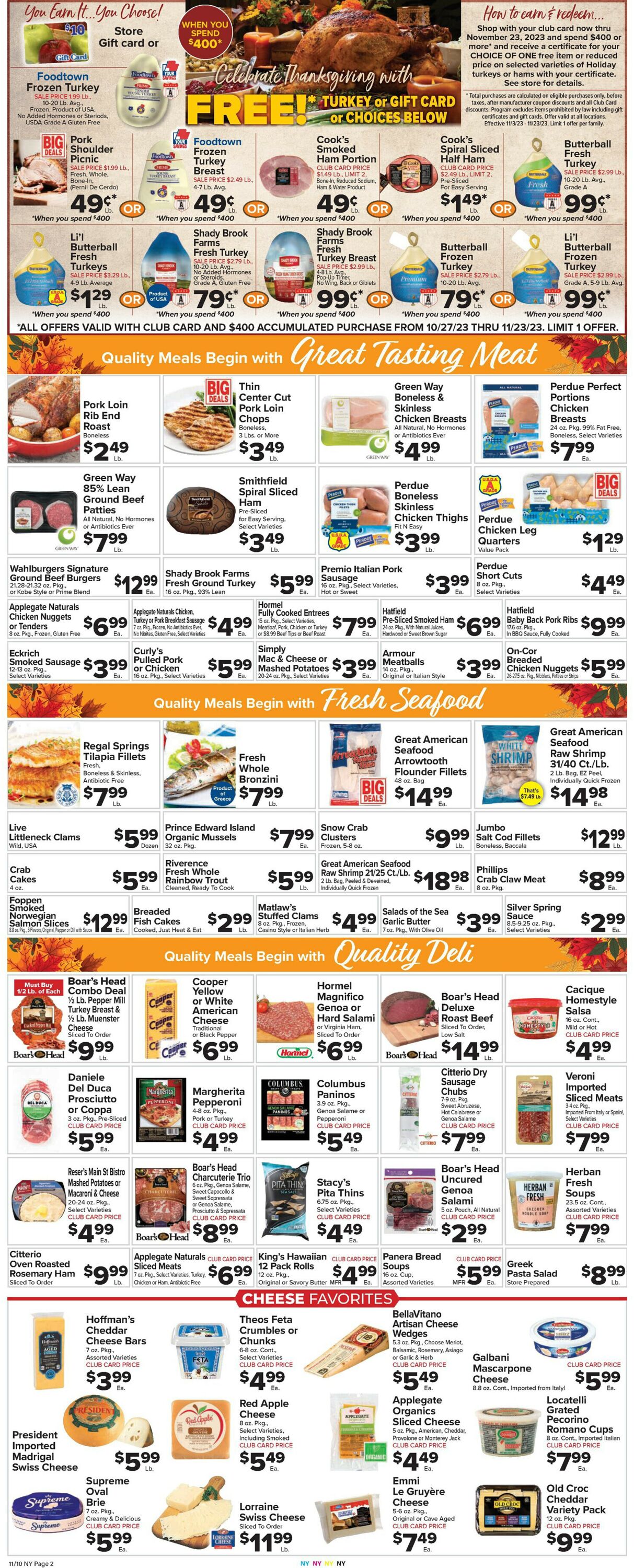 Foodtown Weekly Ad Circular - valid 11/10-11/16/2023 (Page 4)