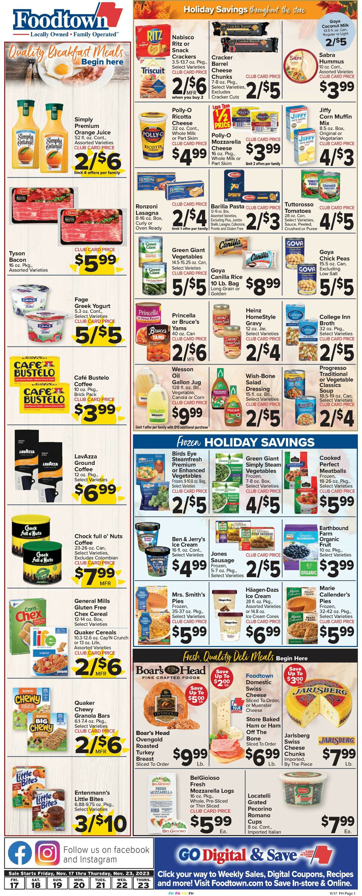 Foodtown Weekly Ad Circular - valid 11/17-11/23/2023 (Page 3)