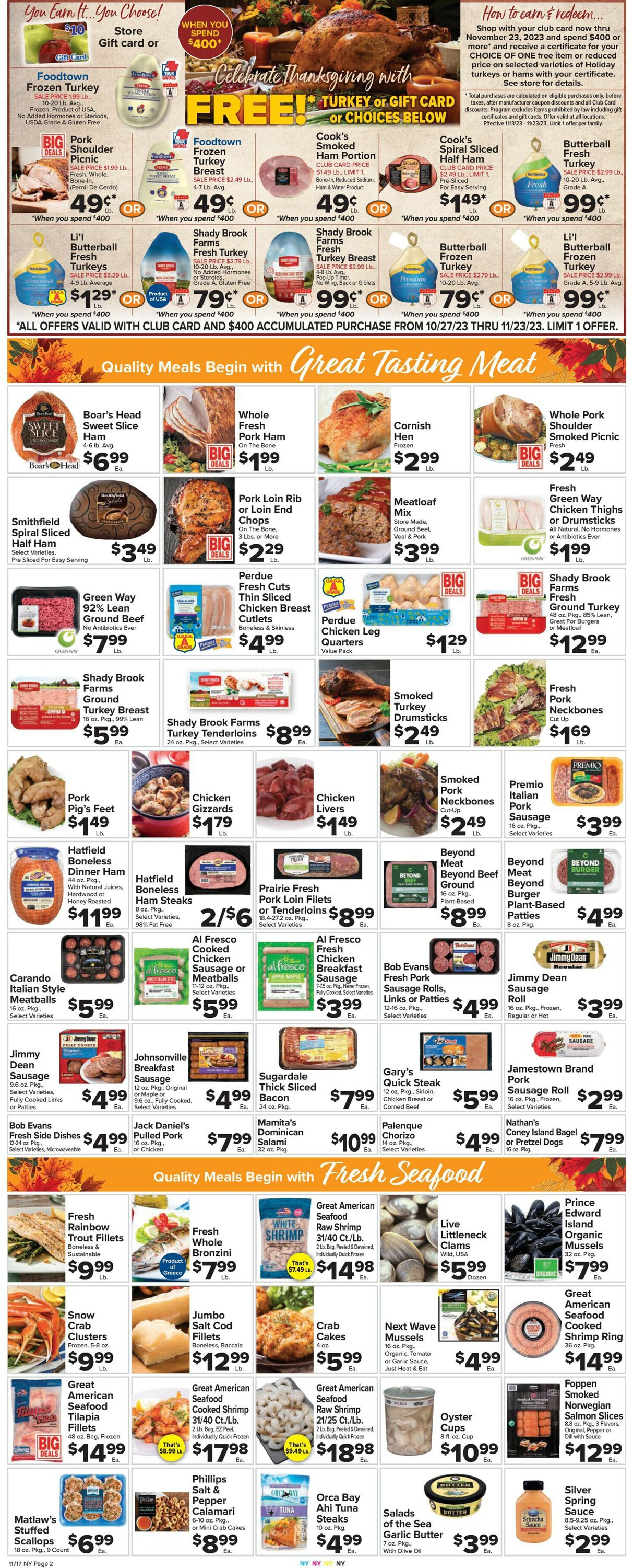 Foodtown Weekly Ad Circular - valid 11/17-11/23/2023 (Page 4)