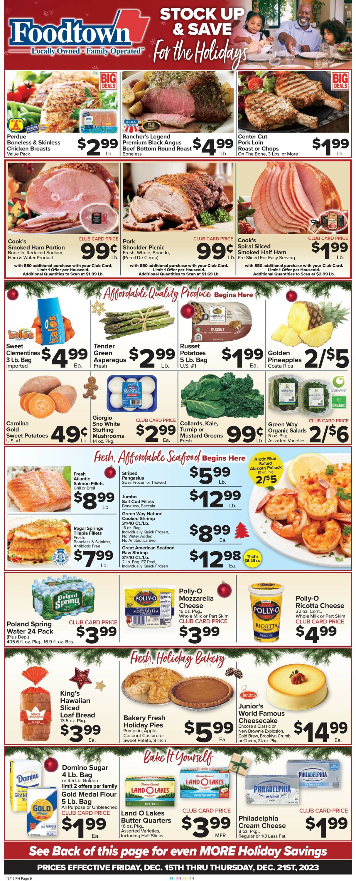 Foodtown Weekly Ad Circular - valid 12/15-12/21/2023