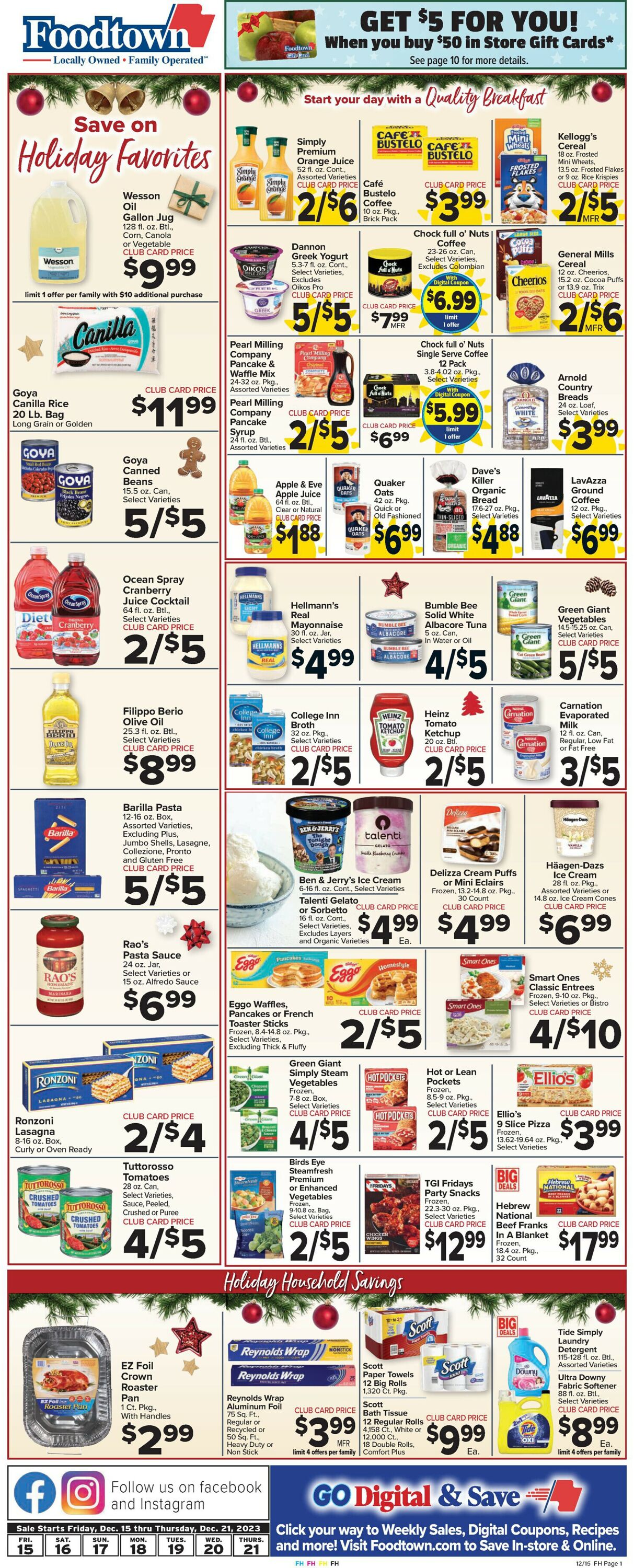 Foodtown Weekly Ad Circular - valid 12/15-12/21/2023 (Page 3)
