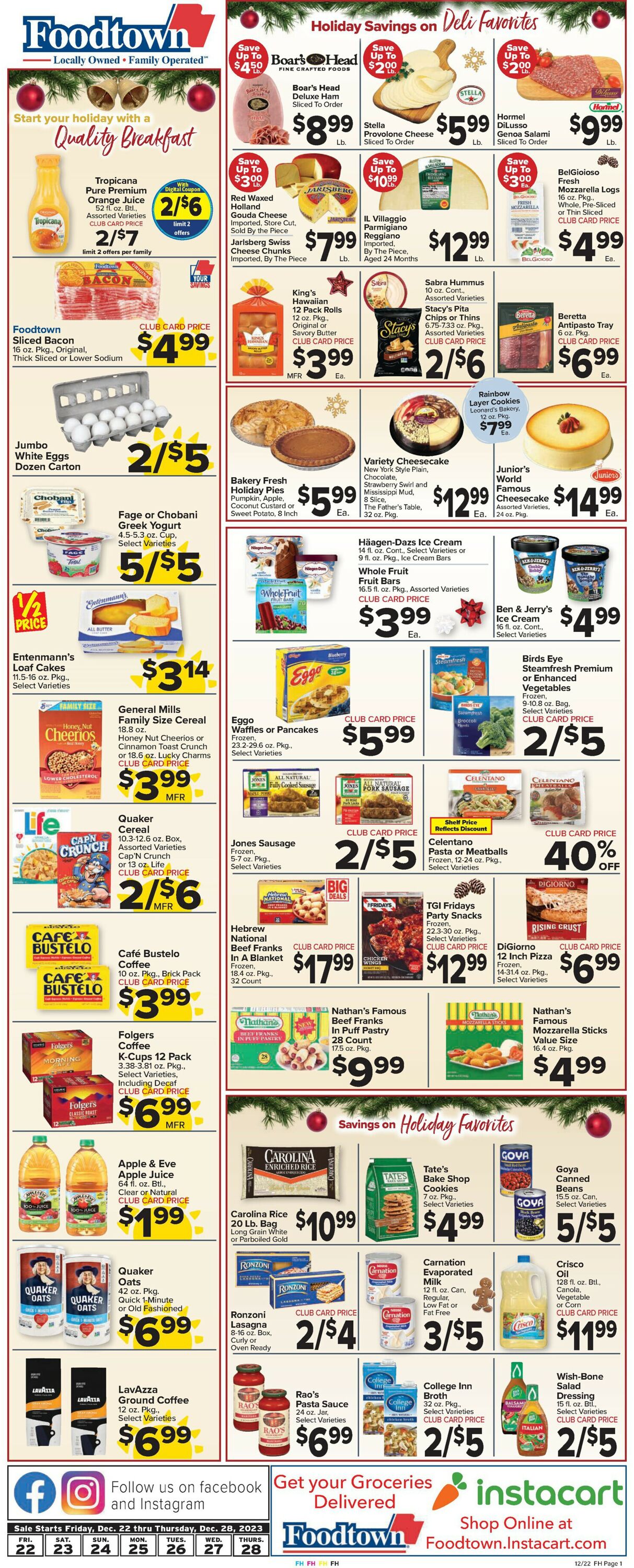 Foodtown Weekly Ad Circular - valid 12/22-12/28/2023 (Page 3)