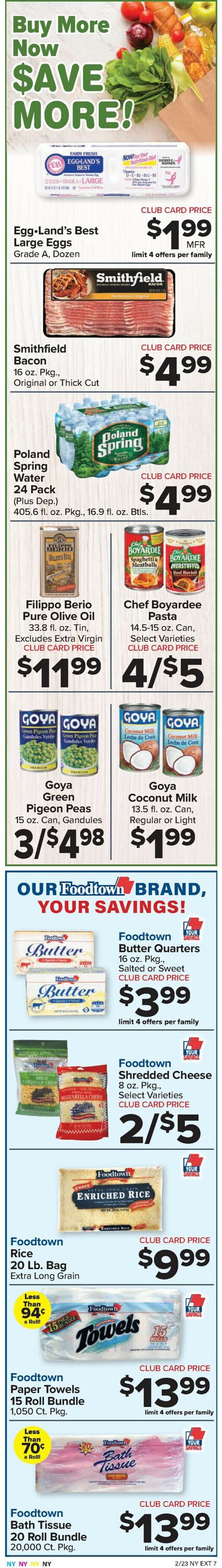Foodtown Weekly Ad Circular - valid 02/23-02/29/2024 (Page 2)