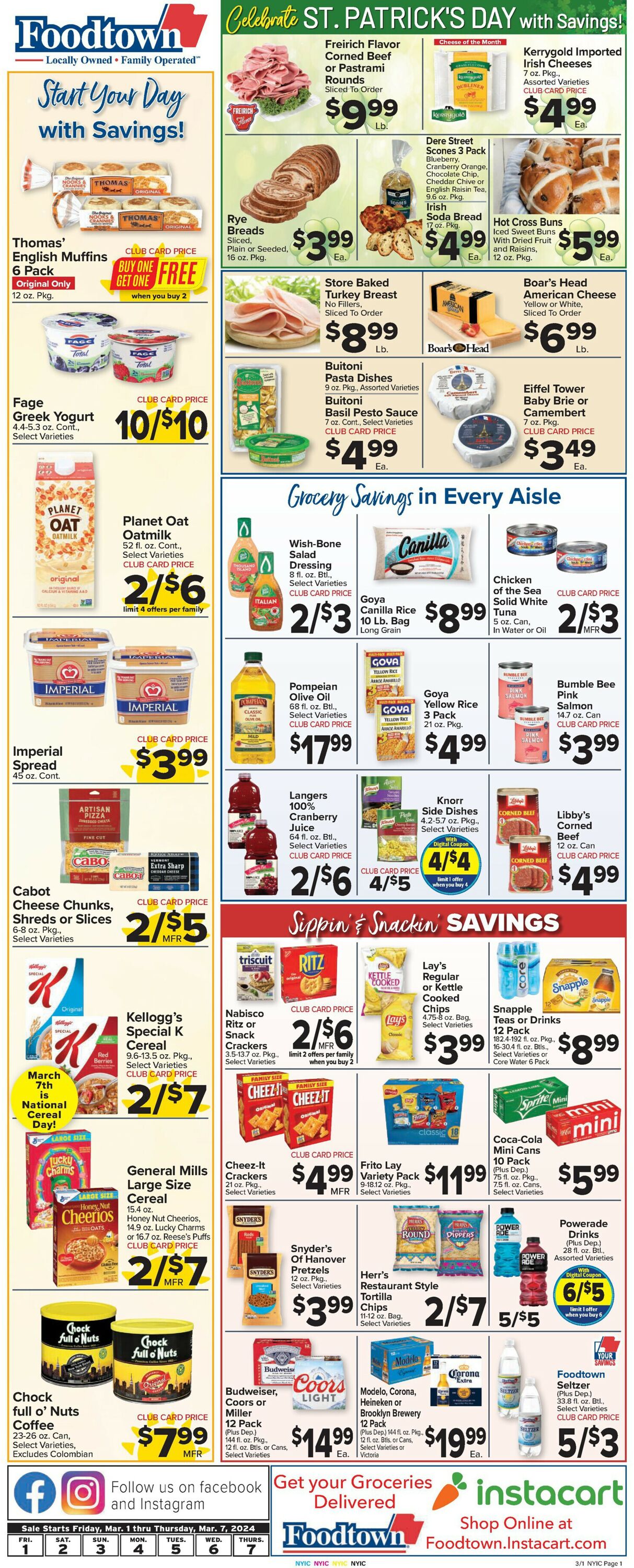 Foodtown Weekly Ad Circular - valid 03/01-03/07/2024 (Page 3)