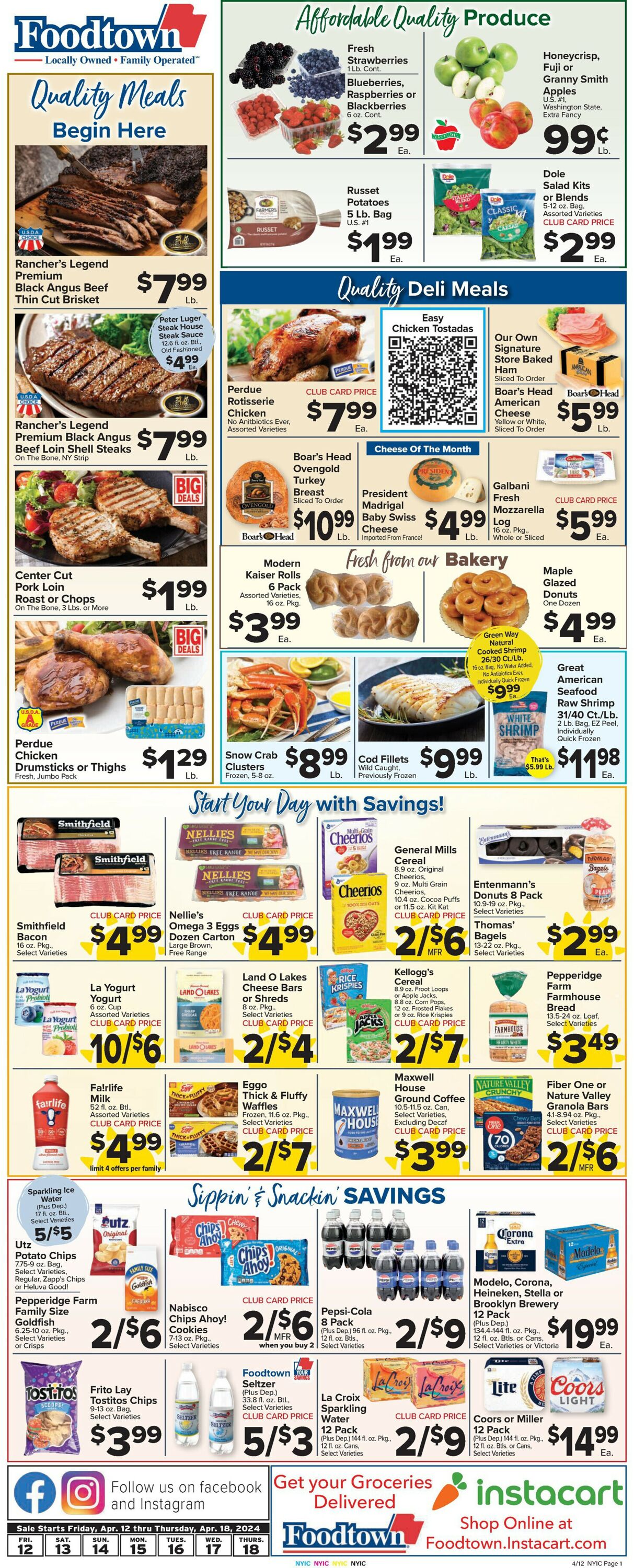 Foodtown Weekly Ad Circular - valid 04/12-04/18/2024