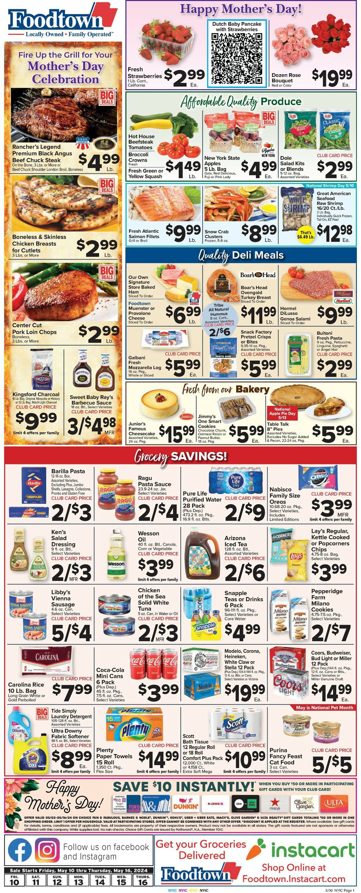Foodtown Weekly Ad Circular - valid 05/10-05/16/2024