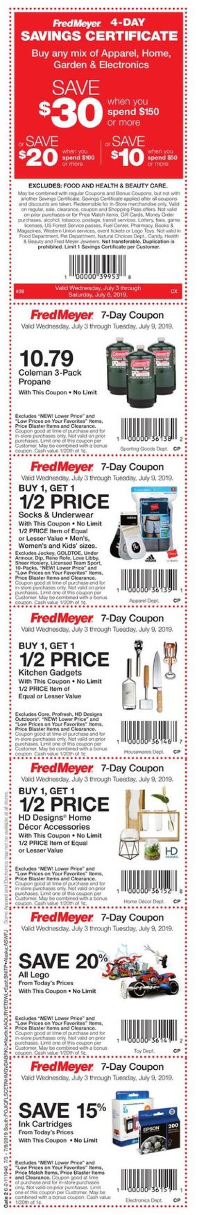 Fred Meyer Weekly Ad Circular - valid 07/03-07/09/2019 (Page 7)