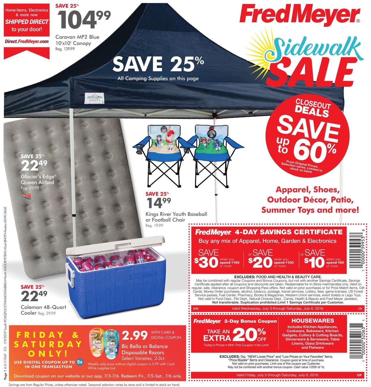 Fred Meyer Weekly Ad Circular - valid 07/03-07/09/2019
