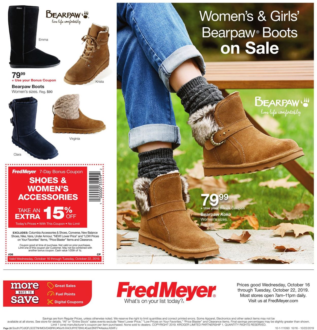 Fred Meyer Weekly Ad Circular - valid 10/16-10/22/2019 (Page 20)