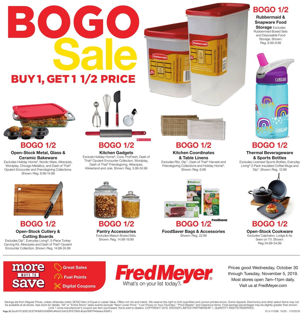 Fred Meyer Weekly Ad Circular - valid 10/30-11/05/2019 (Page 20)