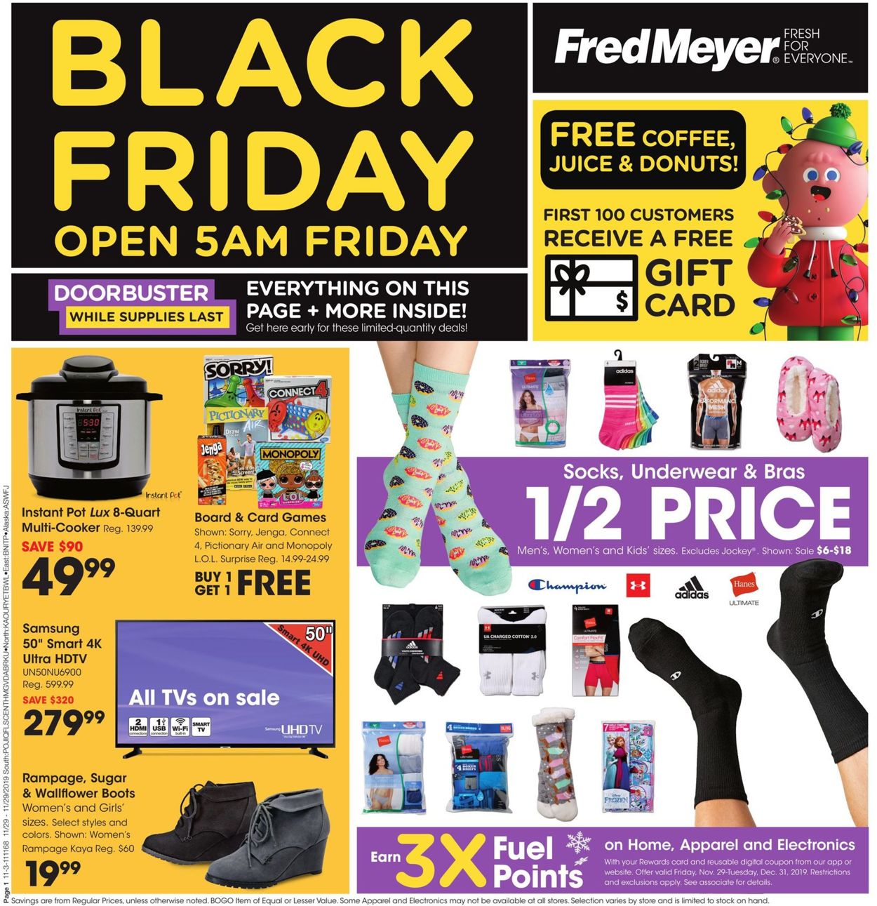 Fred Meyer - Black Friday Ad 2019 Weekly Ad Circular - valid 11/11-11/29/2019