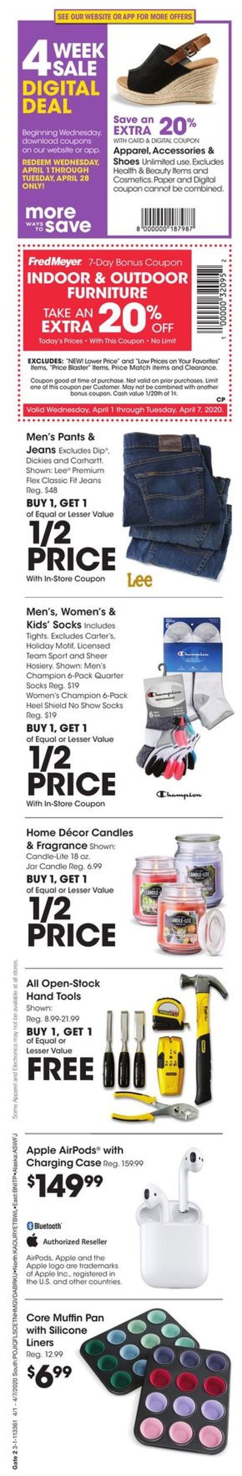Fred Meyer Weekly Ad Circular - valid 04/01-04/07/2020 (Page 6)