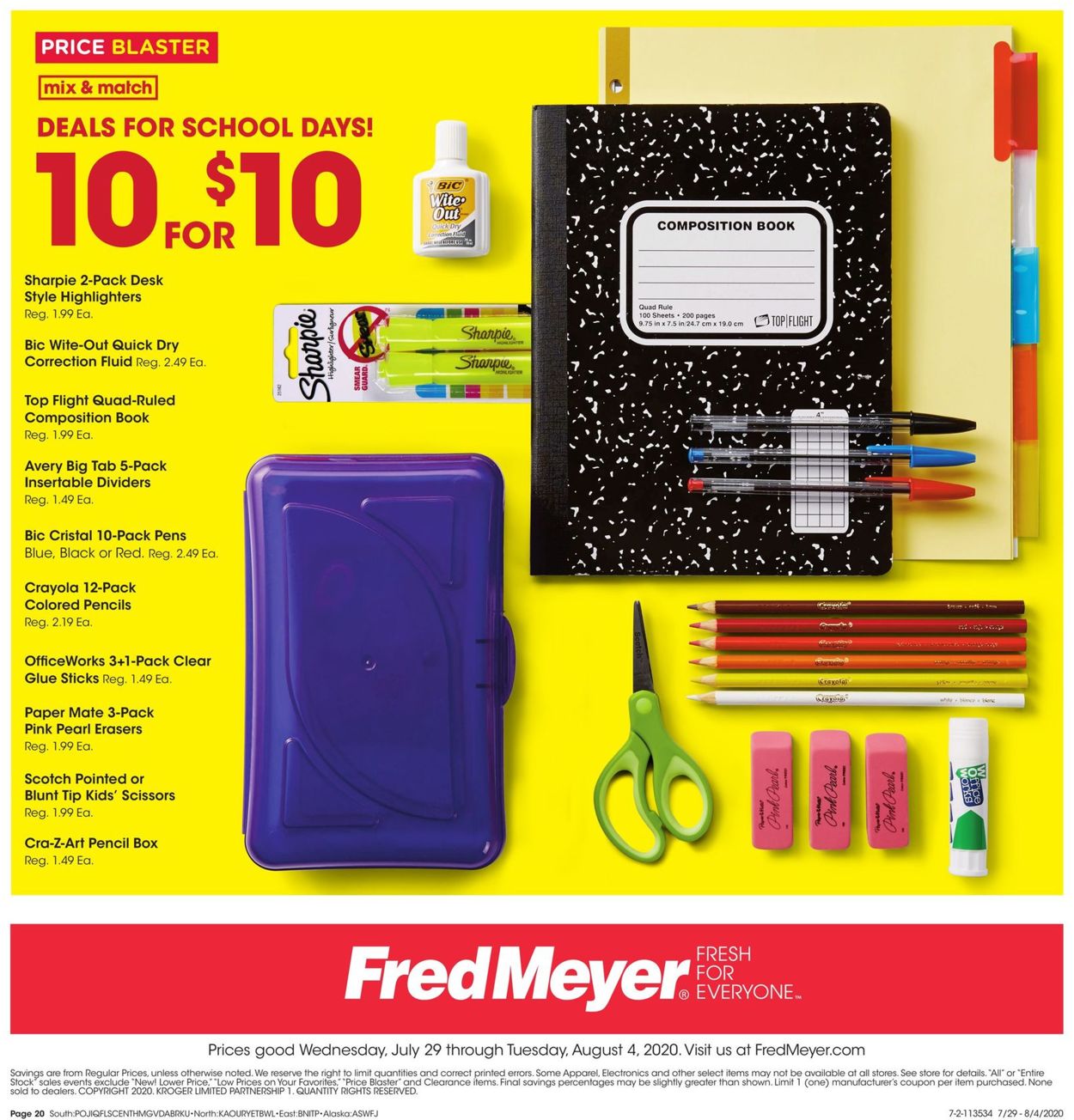 Fred Meyer Weekly Ad Circular - valid 07/29-08/04/2020 (Page 20)