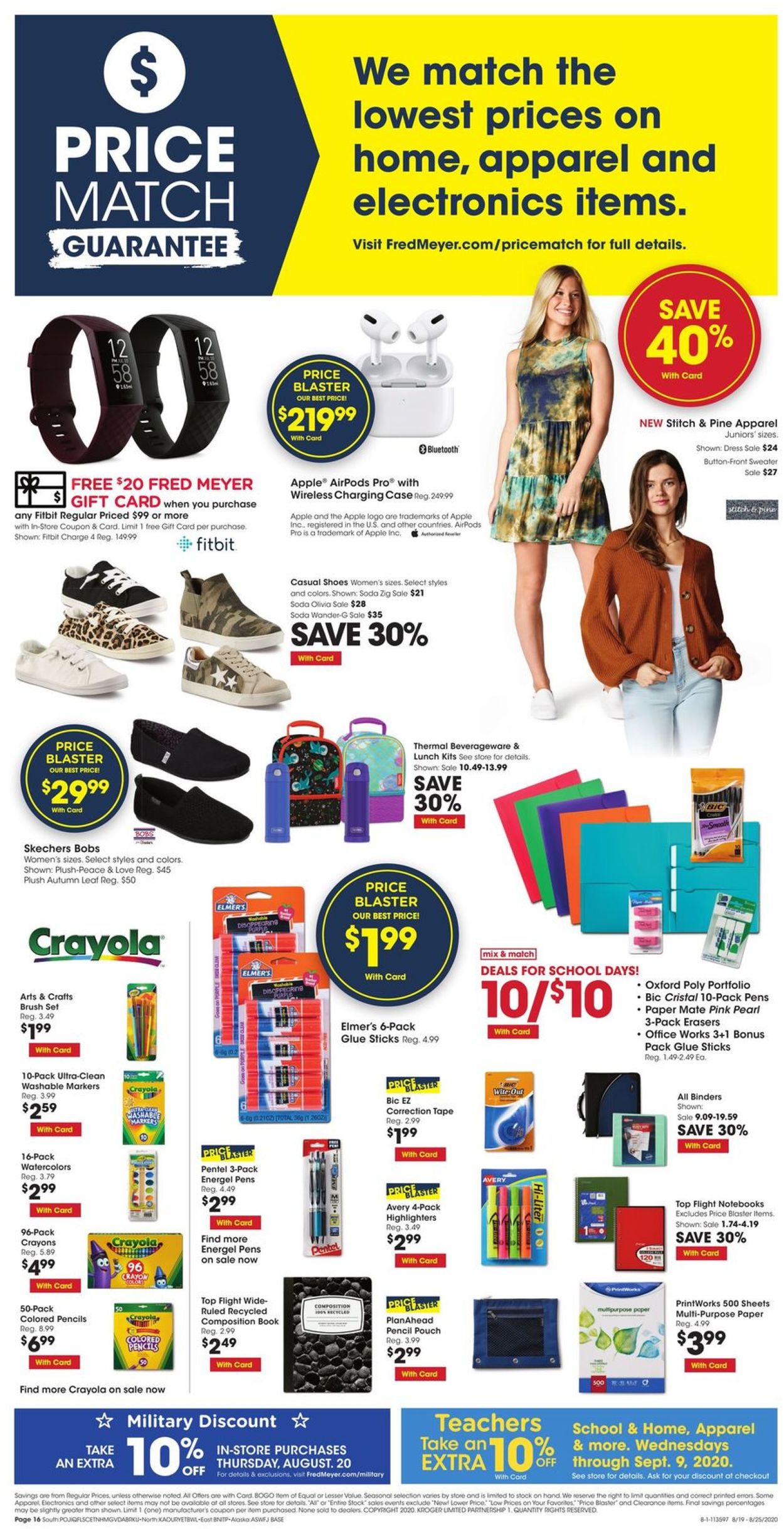 Fred Meyer Weekly Ad Circular - valid 08/19-08/25/2020 (Page 16)