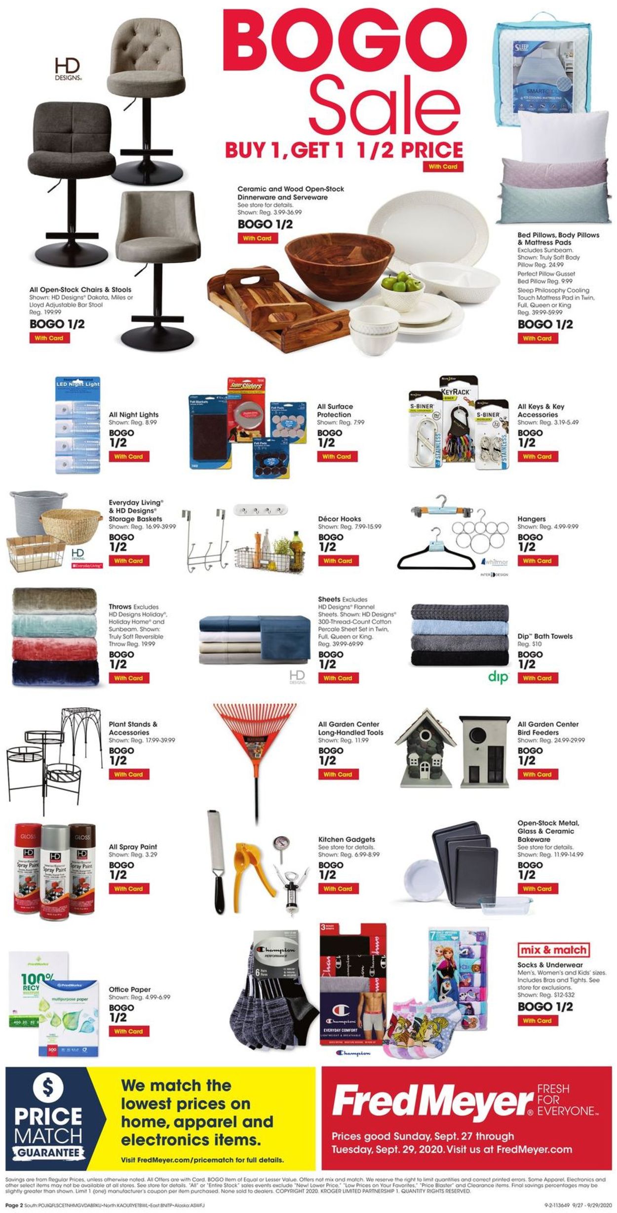 Fred Meyer Weekly Ad Circular - valid 09/27-09/29/2020 (Page 2)