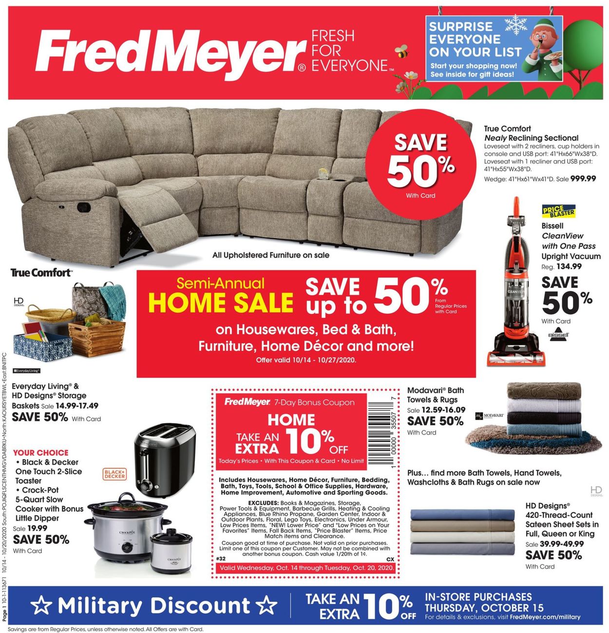 Fred Meyer Weekly Ad Circular - valid 10/14-10/20/2020