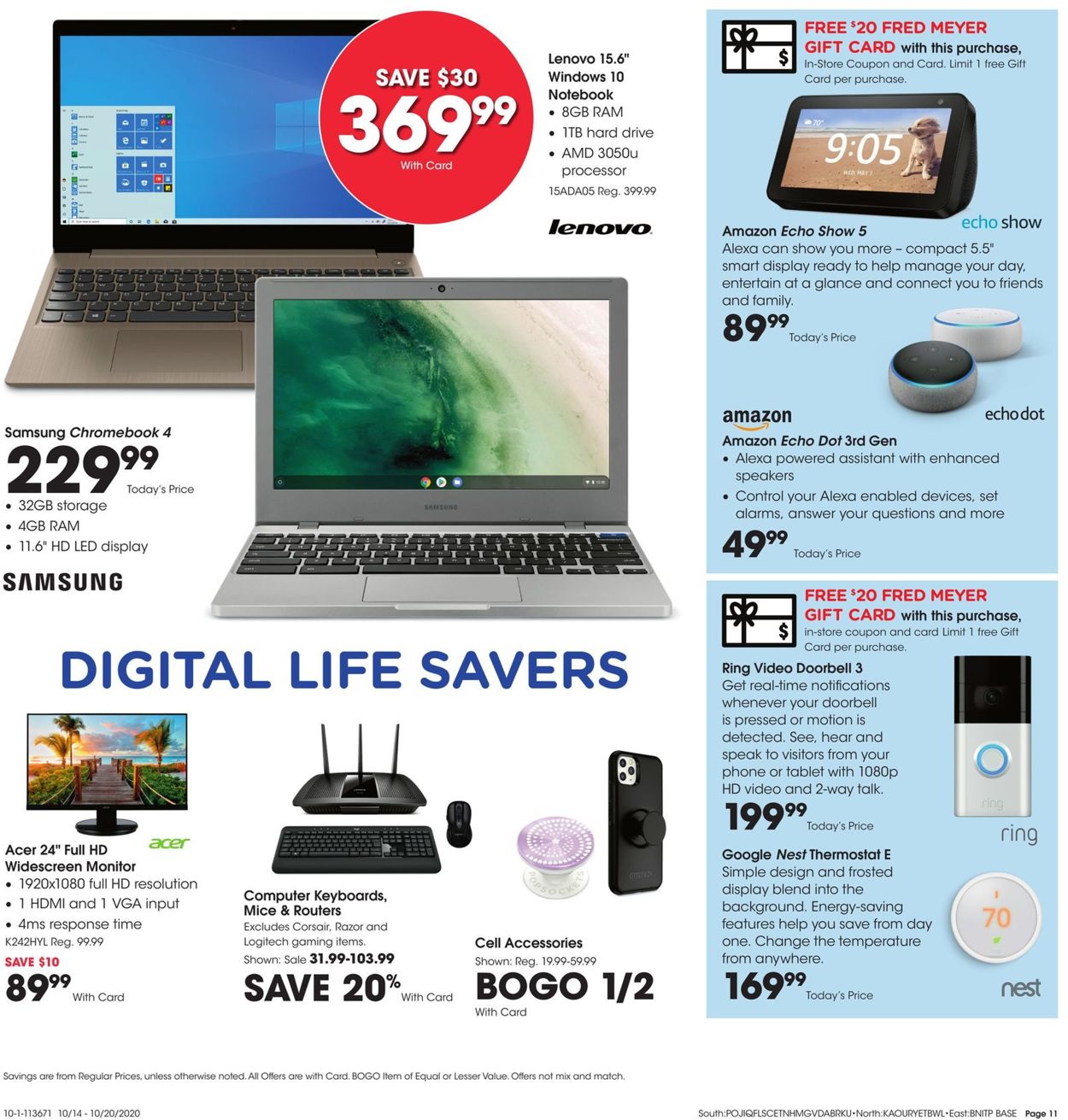 Fred Meyer Weekly Ad Circular - valid 10/14-10/20/2020 (Page 11)