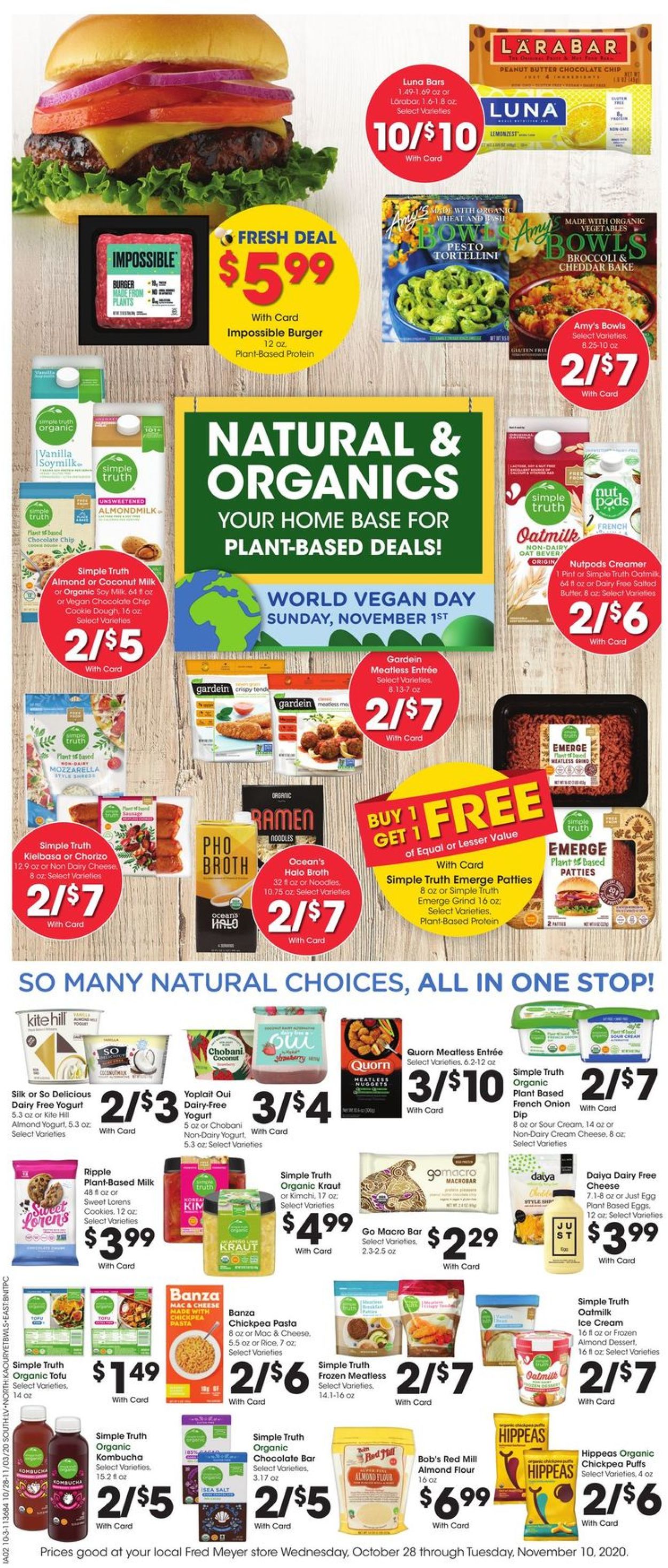 Fred Meyer Weekly Ad Circular - valid 10/28-11/03/2020 (Page 10)