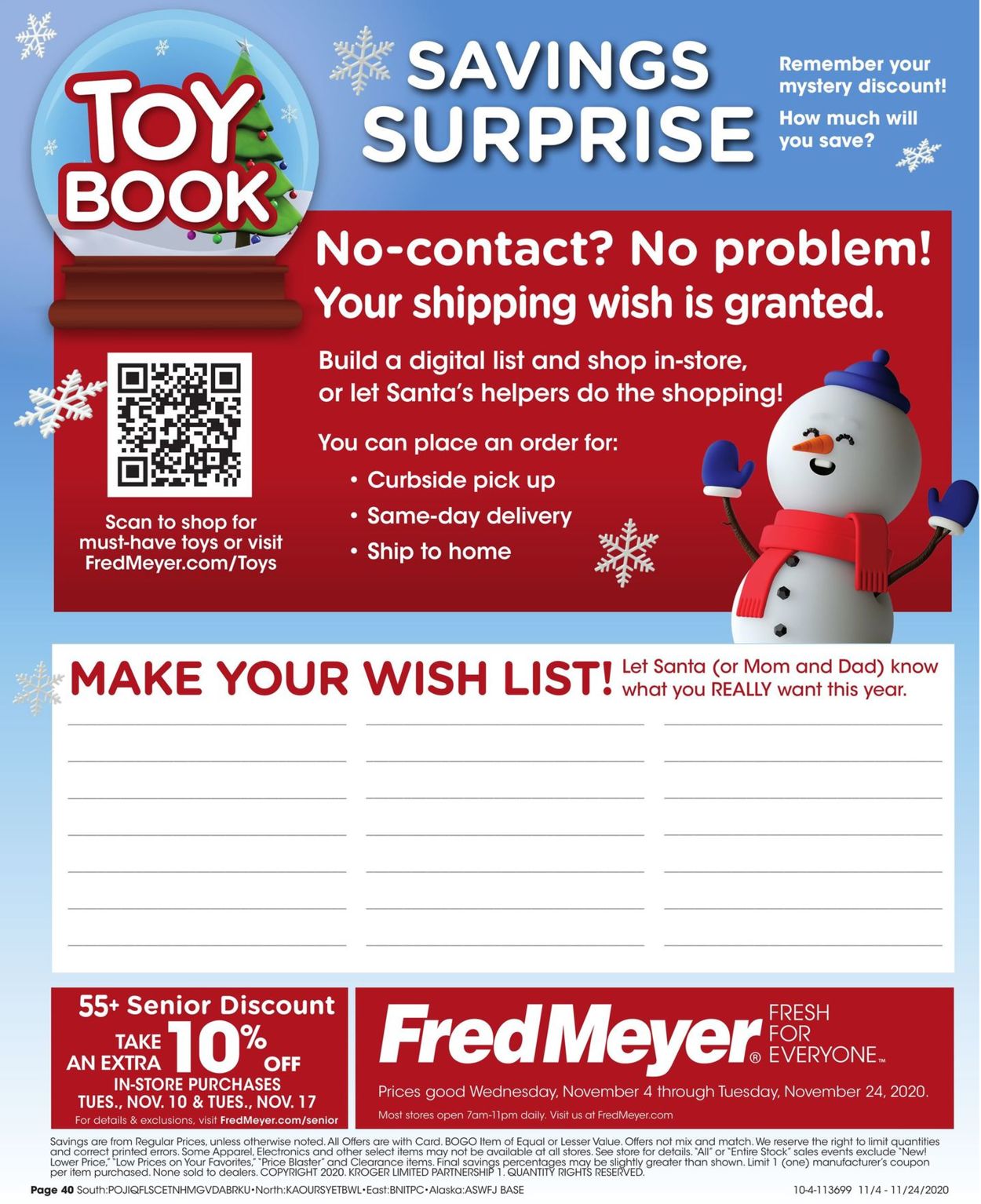 Fred Meyer Weekly Ad Circular - valid 11/04-11/24/2020 (Page 40)