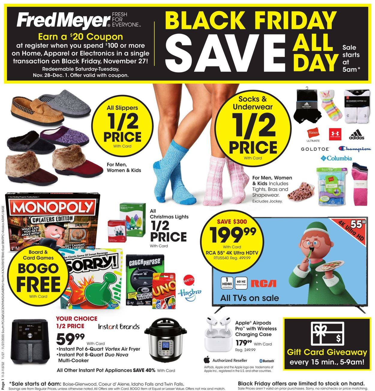 Fred Meyer Black Friday 2020 Weekly Ad Circular - valid 11/27-11/27/2020