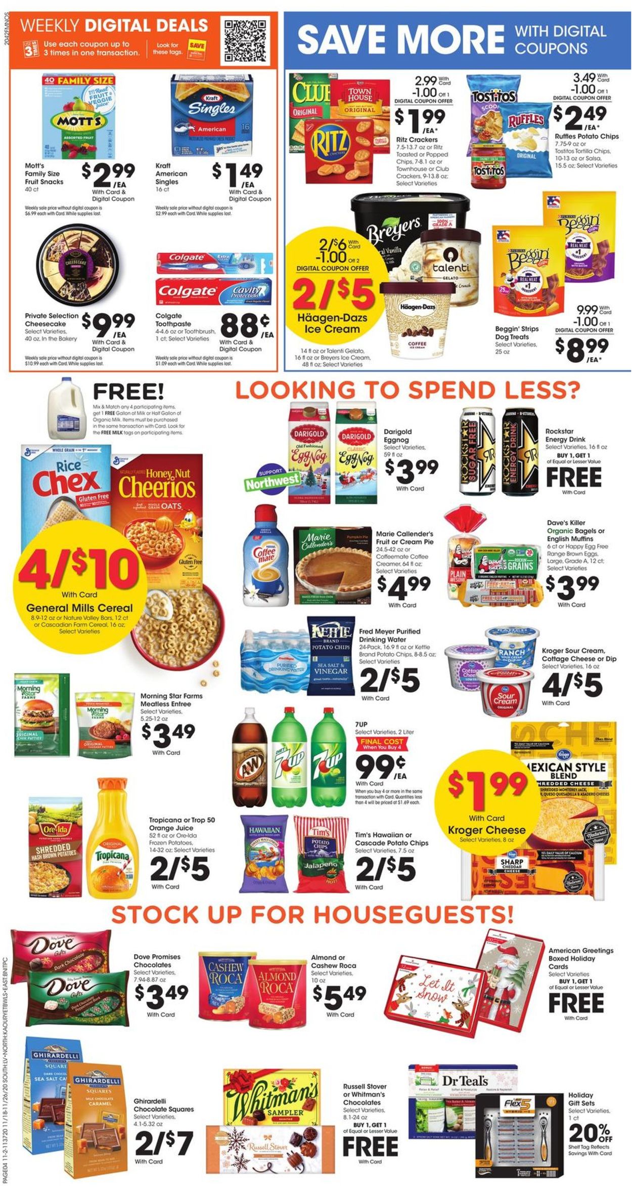 Fred Meyer Thanksgiving ad 2020 Weekly Ad Circular - valid 11/18-11/26/2020 (Page 4)