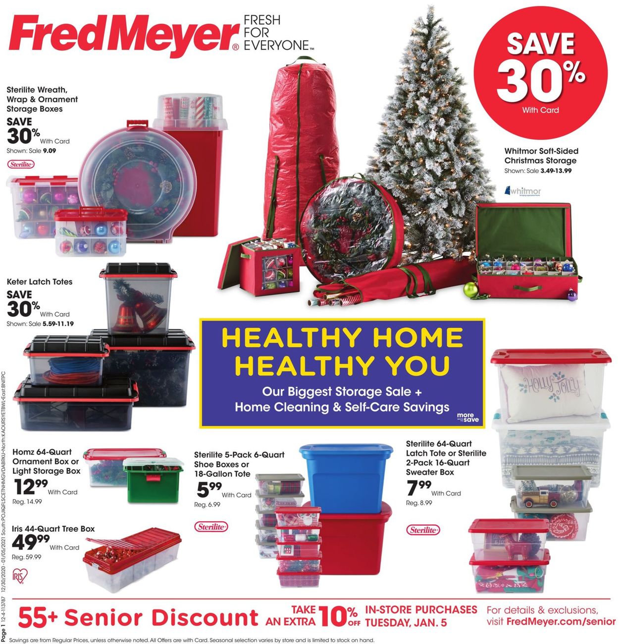 Fred Meyer Healthy Home, Healthy You Weekly Ad Circular - valid 12/30-01/05/2021