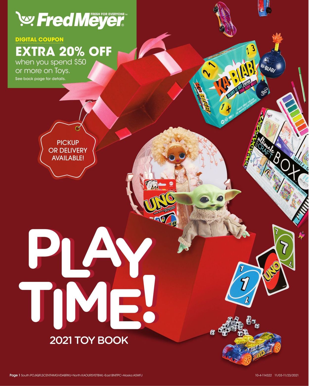 Fred Meyer TOY BOOK Weekly Ad Circular - valid 11/03-11/23/2021