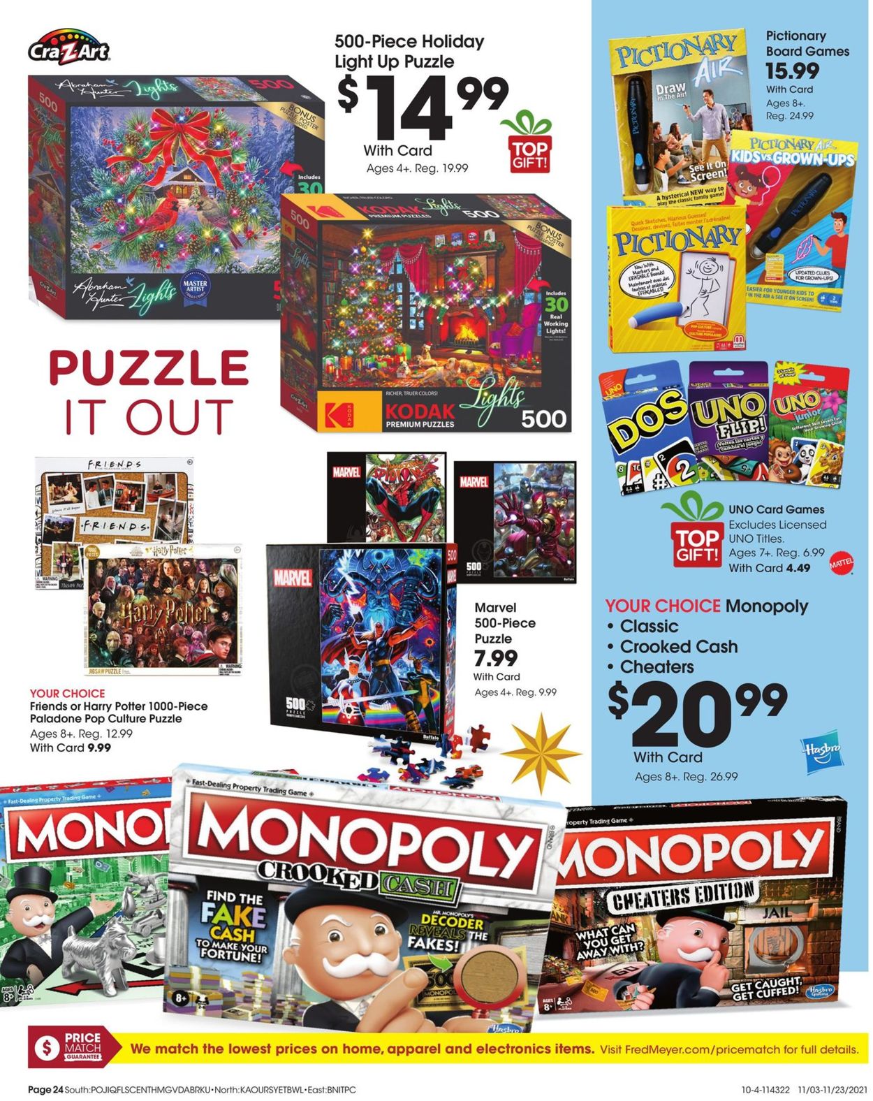 Fred Meyer TOY BOOK Weekly Ad Circular - valid 11/03-11/23/2021 (Page 24)