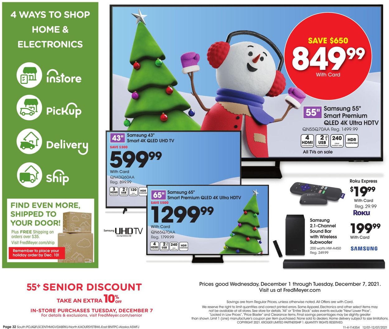 Fred Meyer Weekly Ad Circular - valid 12/01-12/07/2021 (Page 32)