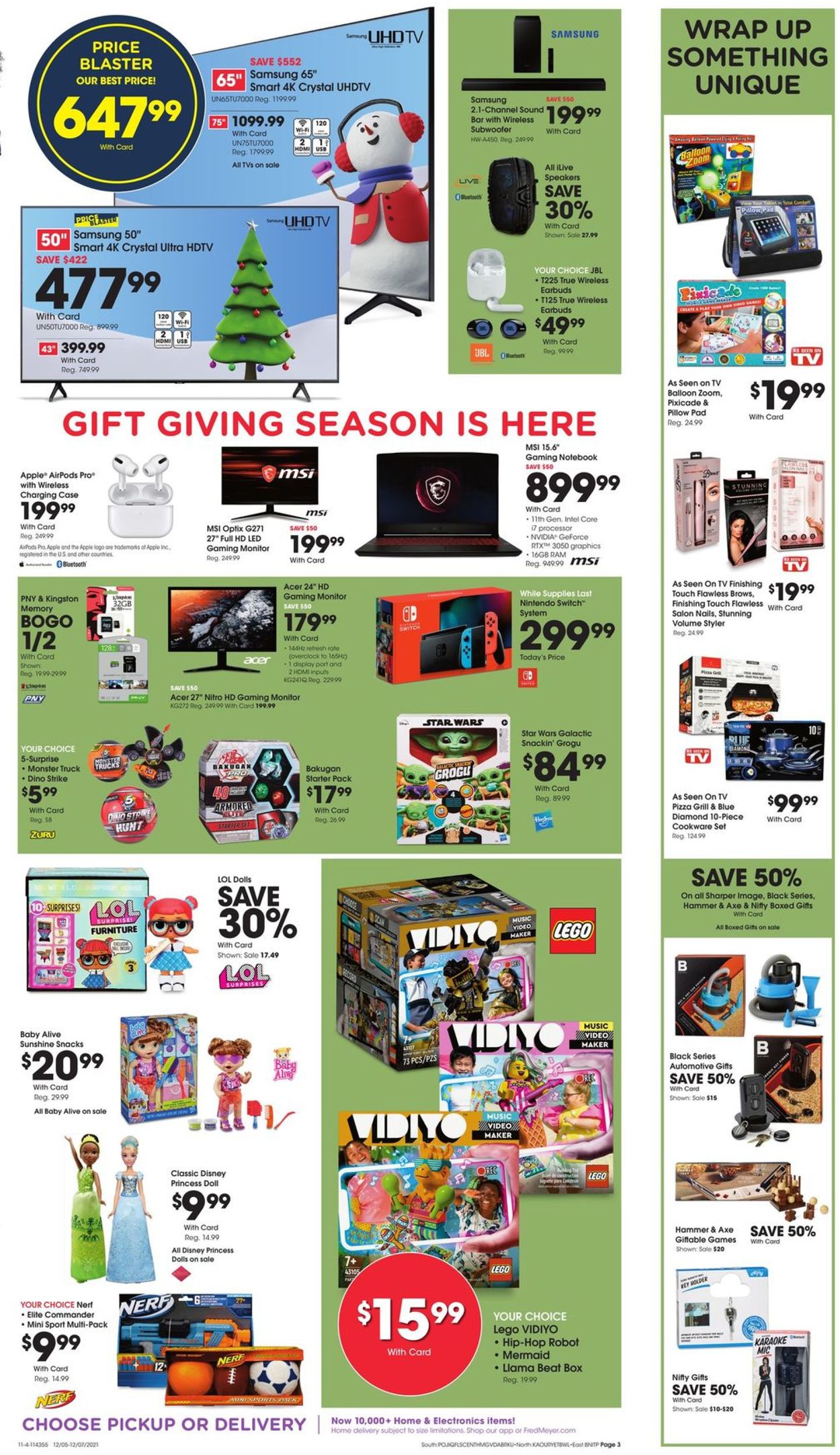 Fred Meyer Weekly Ad Circular - valid 12/05-12/07/2021 (Page 3)
