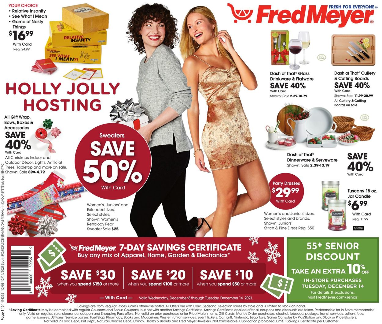 Fred Meyer HOLIDAY 2021 Weekly Ad Circular - valid 12/08-12/14/2021