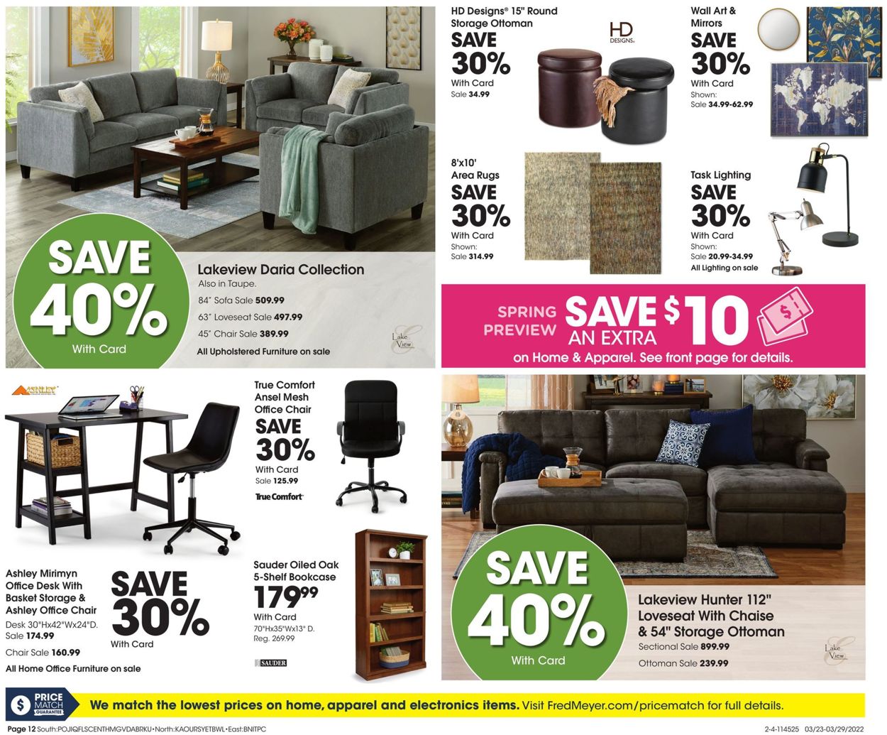 Fred Meyer Weekly Ad Circular - valid 03/23-03/29/2022 (Page 12)