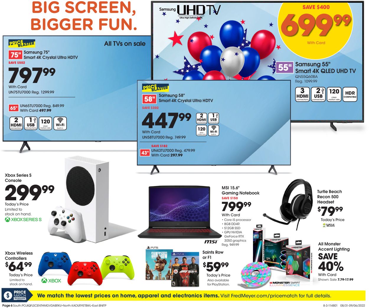 Fred Meyer Weekly Ad Circular - valid 08/31-09/06/2022 (Page 6)