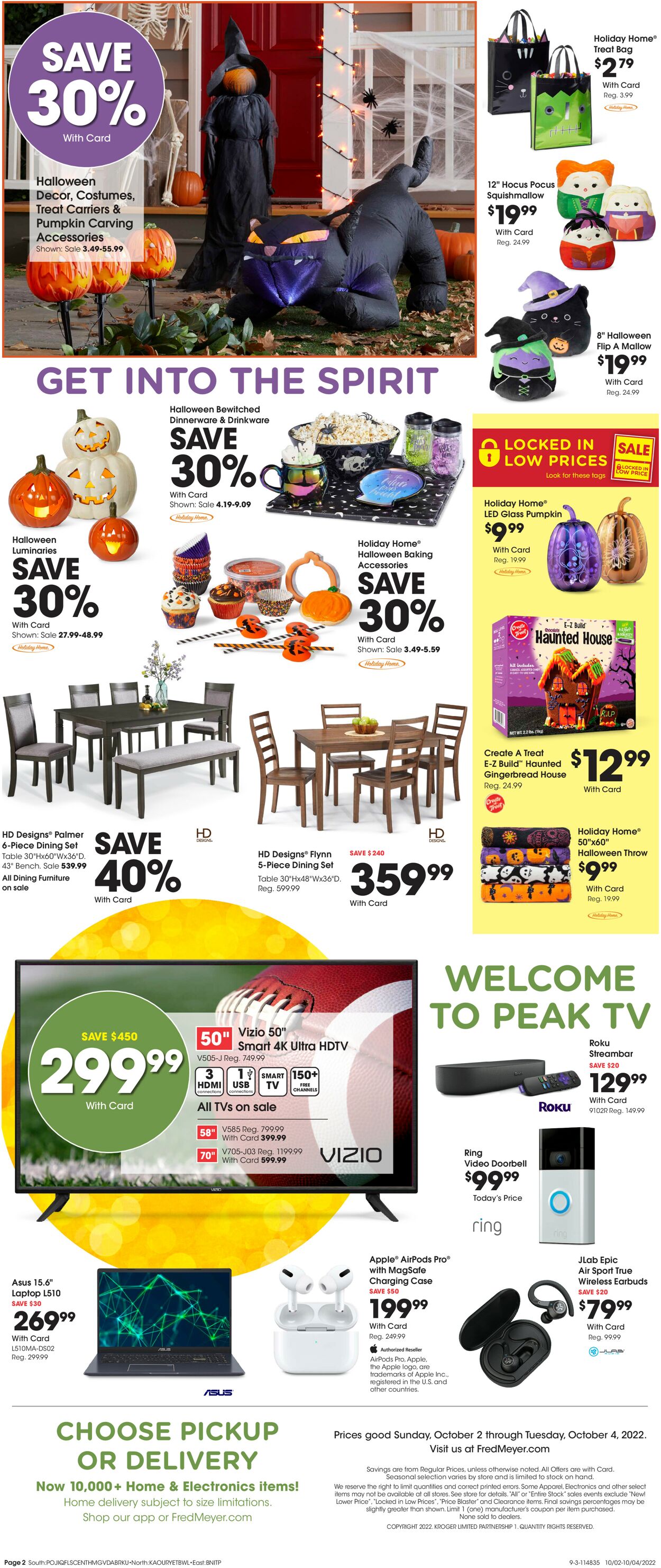 Fred Meyer Weekly Ad Circular - valid 10/02-10/04/2022 (Page 2)